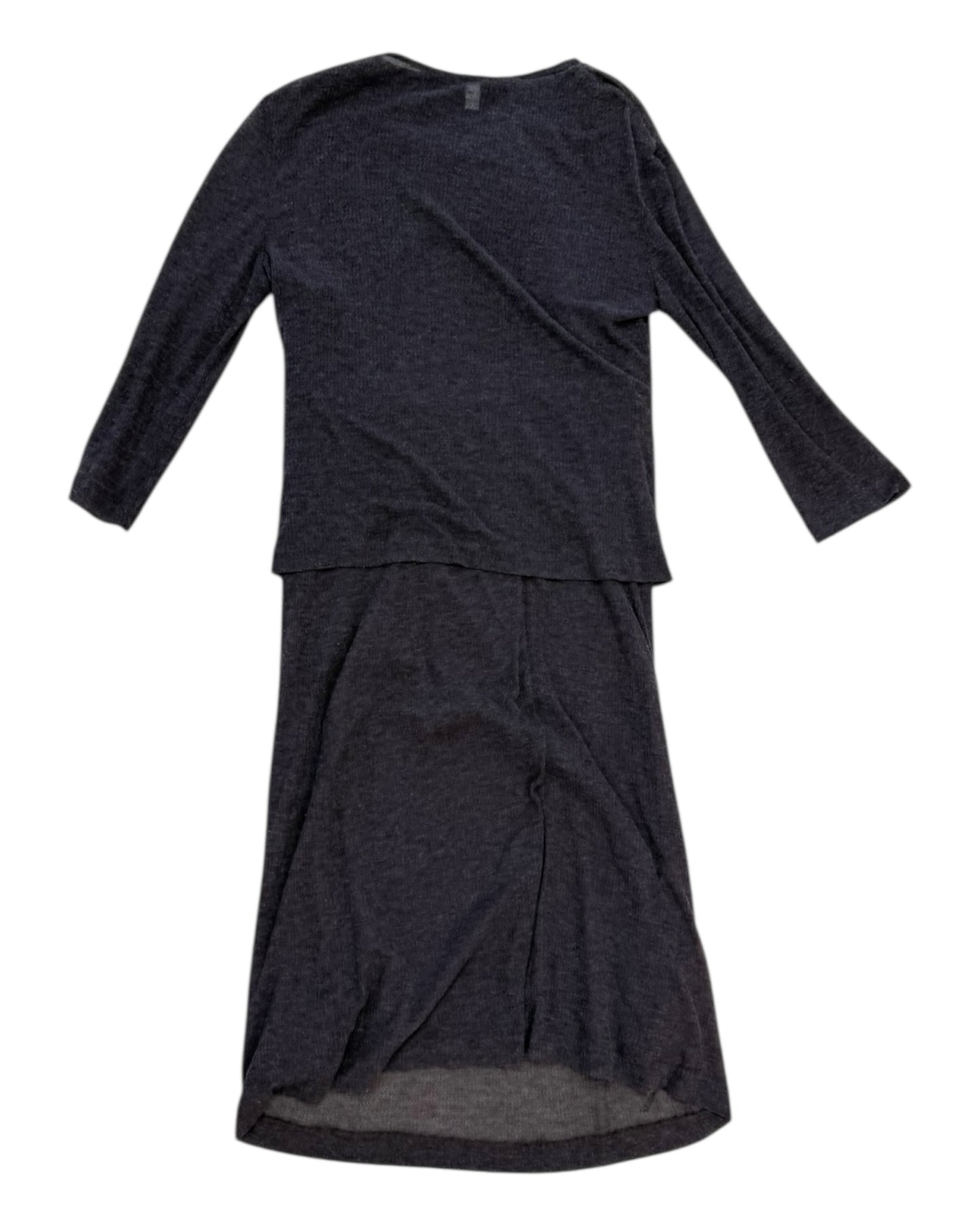 Vintage 1990s Anna Sui Purple Knit Dress Set