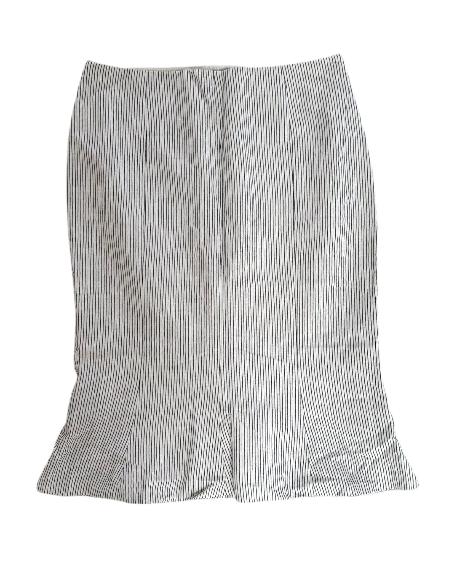 Pre-Loved Ralph Lauren Striped Knee-Length Skirt