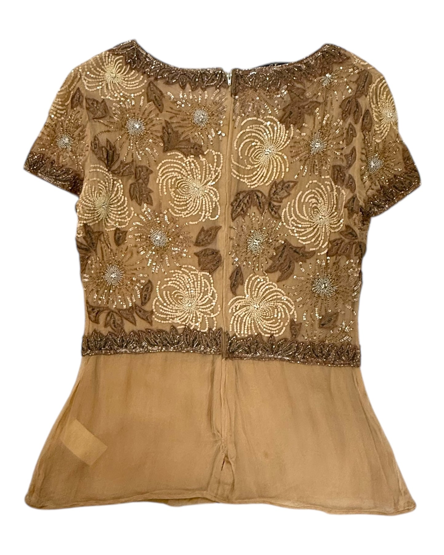 Vintage 1997 Valentino Silk Beaded Blouse