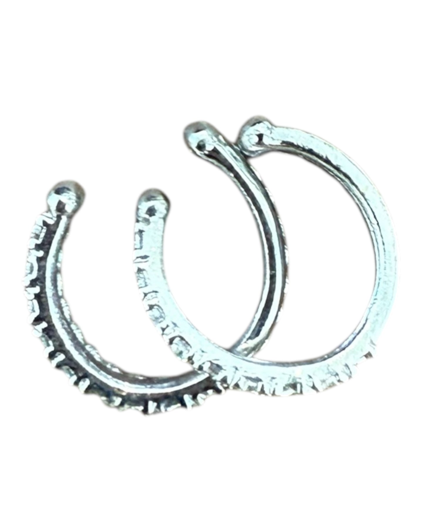 Pre-Loved Silver Ear Cuffs - all worn by Glenn Close in "Back in Action" 2025