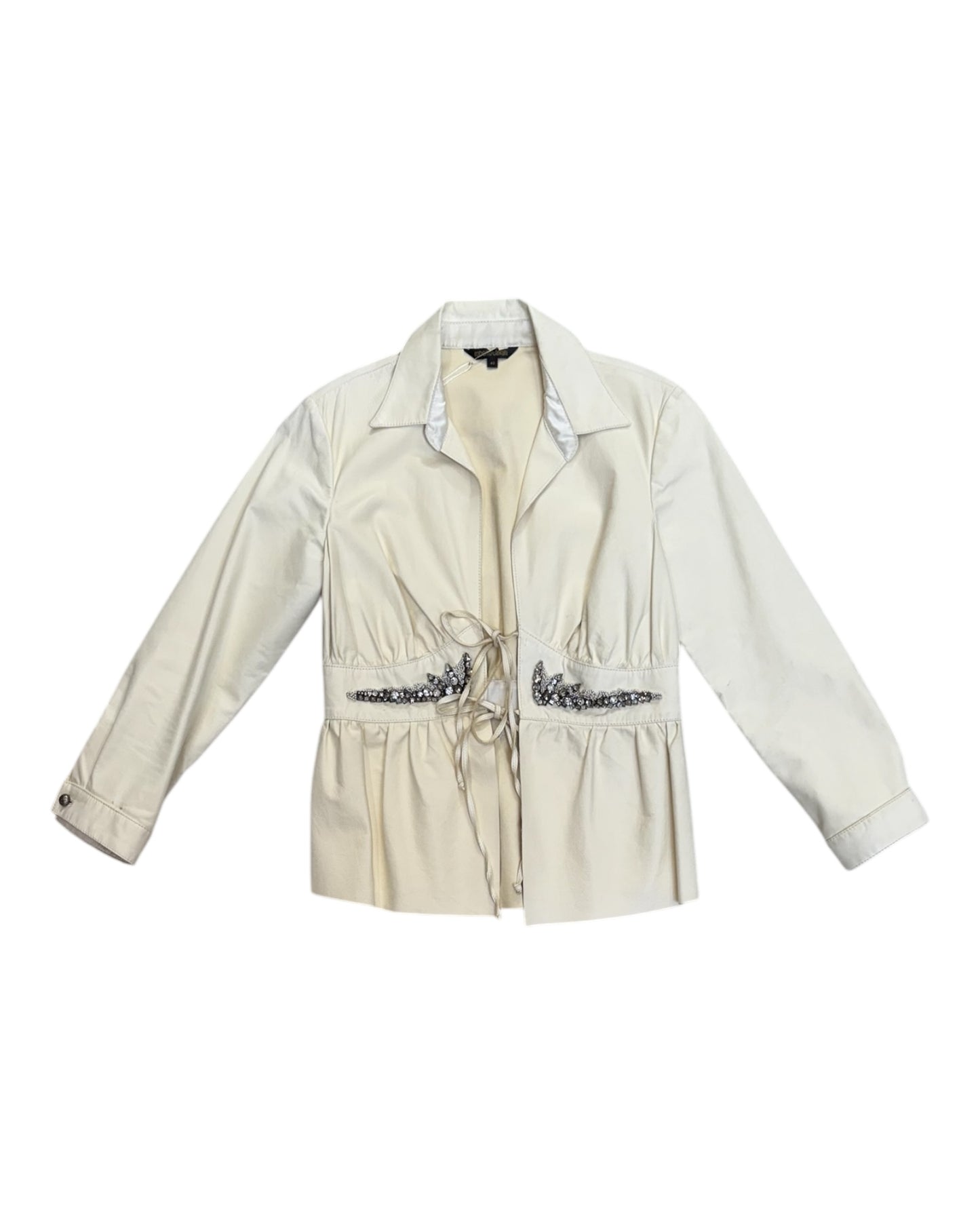Vintage 2005 Roberto Cavalli Embellished Leather Jacket