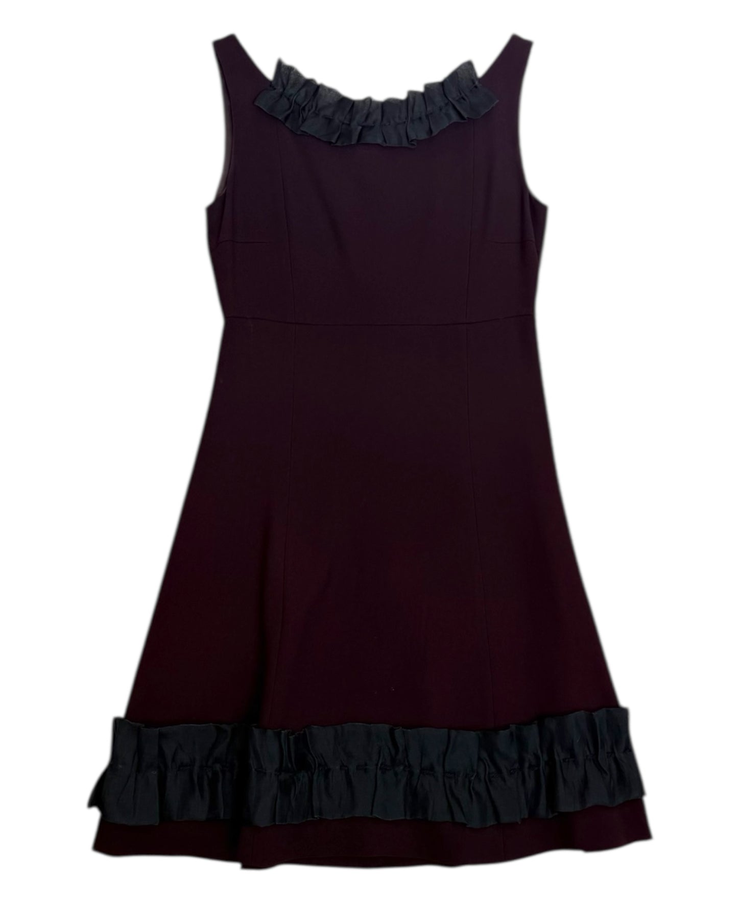 Vintage 2000s Miu Miu Mini Dress with Ruffle Accents