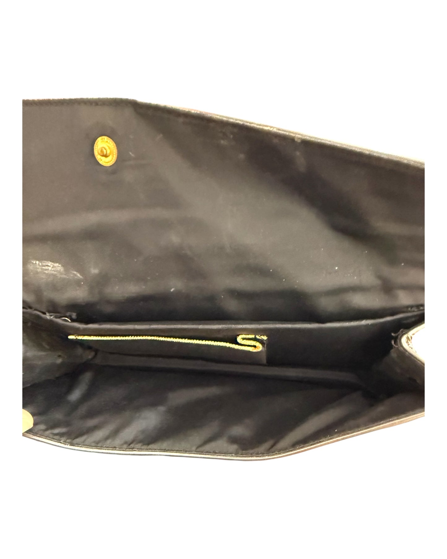 Vintage 1950s Grey Patent Leather Clutch
