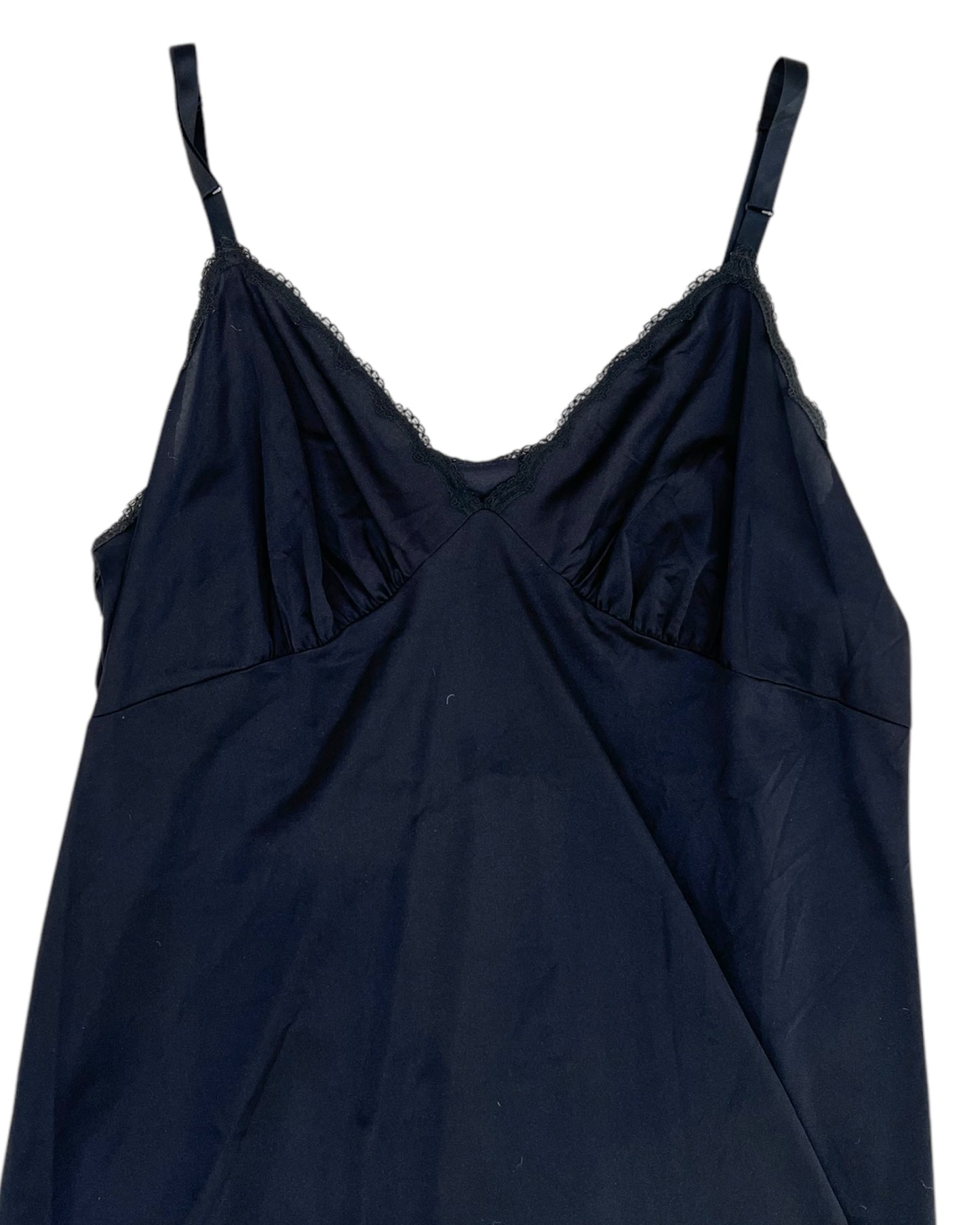 Vintage Lace-Trimmed Sheer Slip Dresses