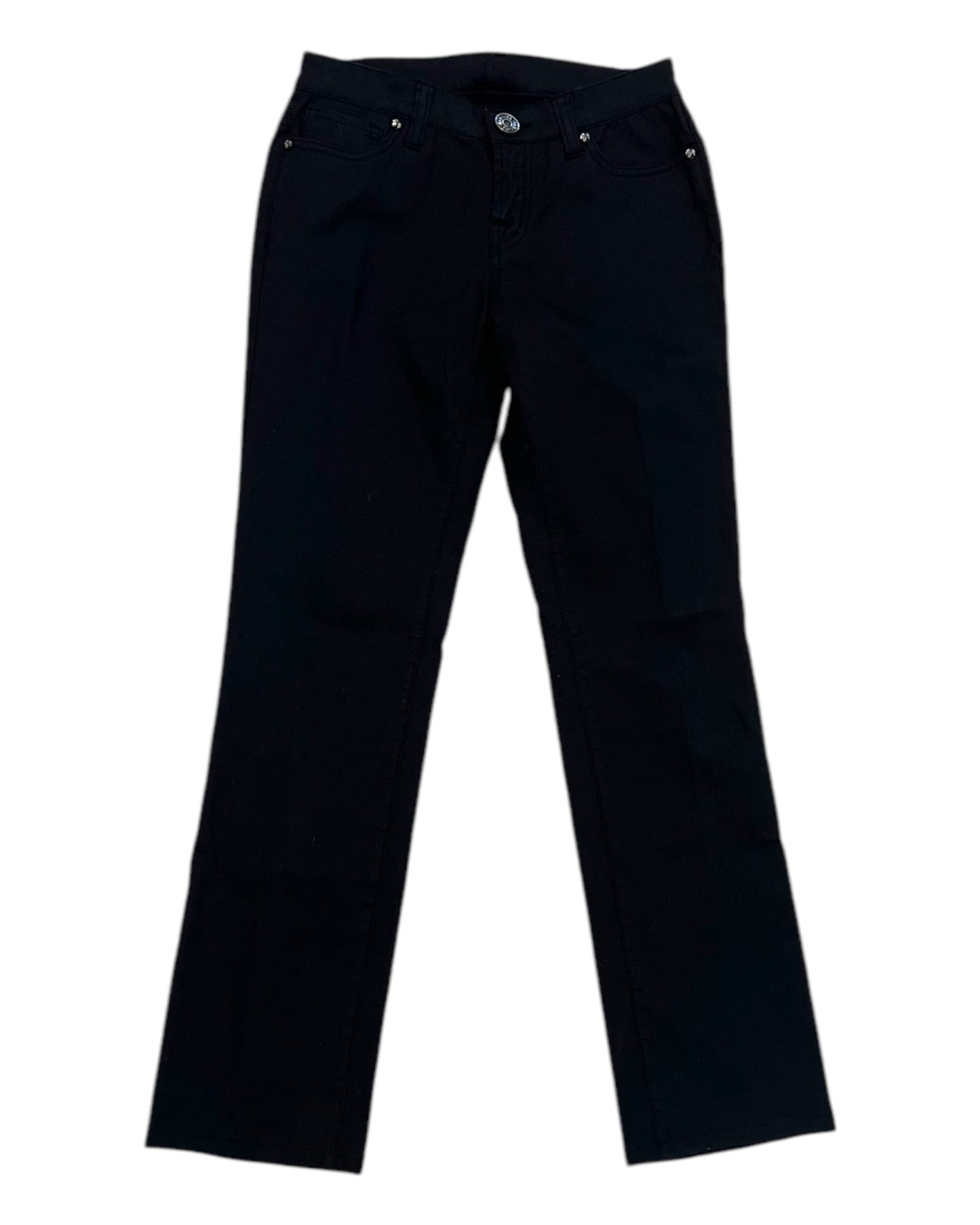 Vintage Blugirl by Blumarine Black Embellished Straight-Leg Jeans