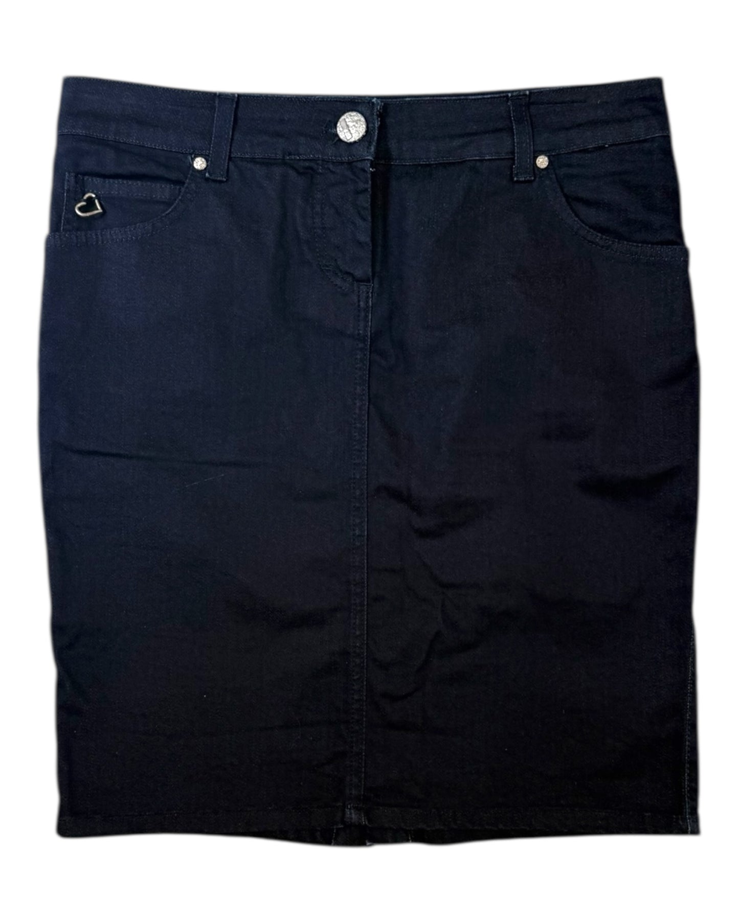 Vintage Galliano Denim Logo Skirt