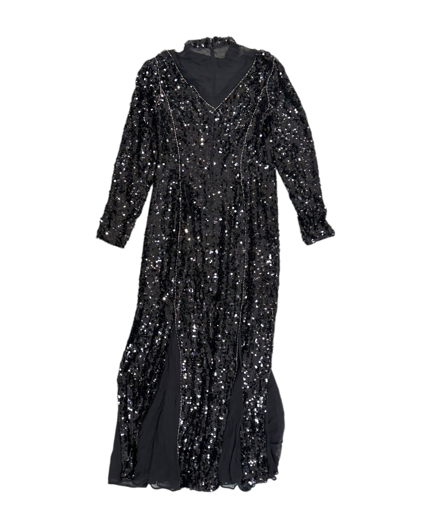 Pre-Loved ERDEM Black Sequin Gown