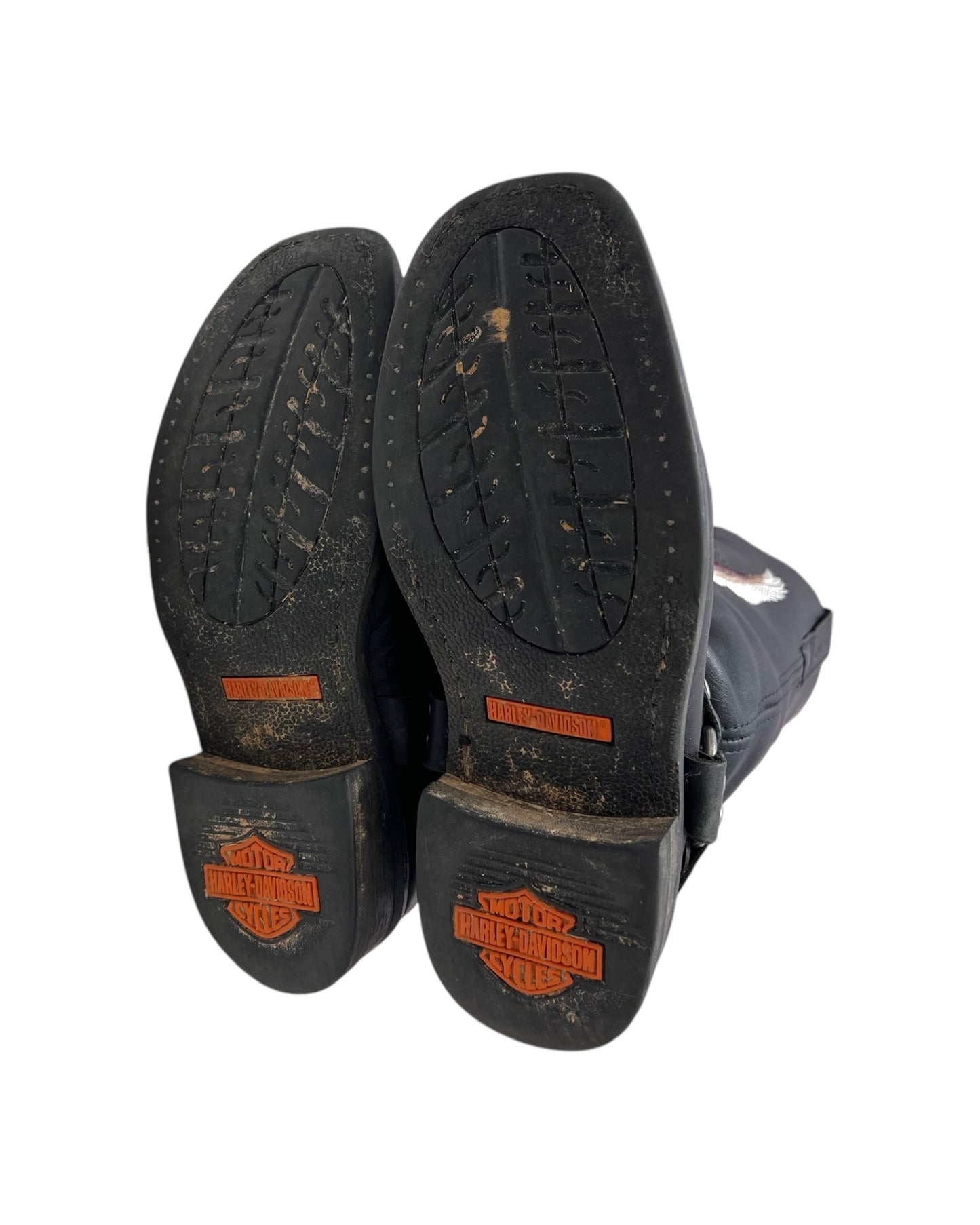 Vintage Harley Davidson Slouchy Eagle Moto Boots