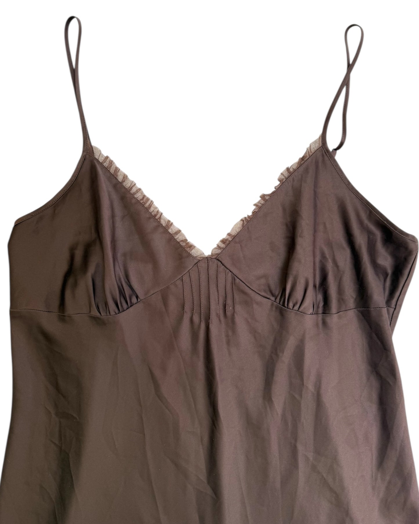 Vintage Brown Slip Dress