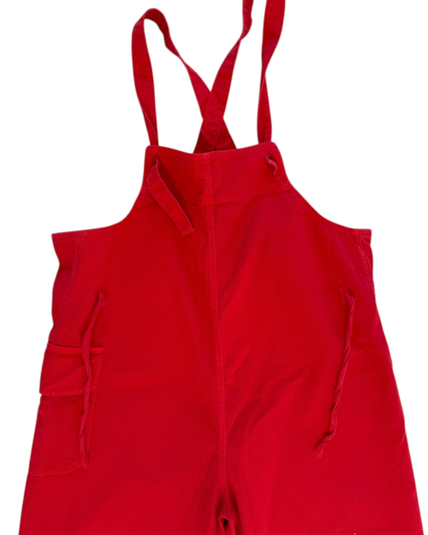 Vintage Red Overalls