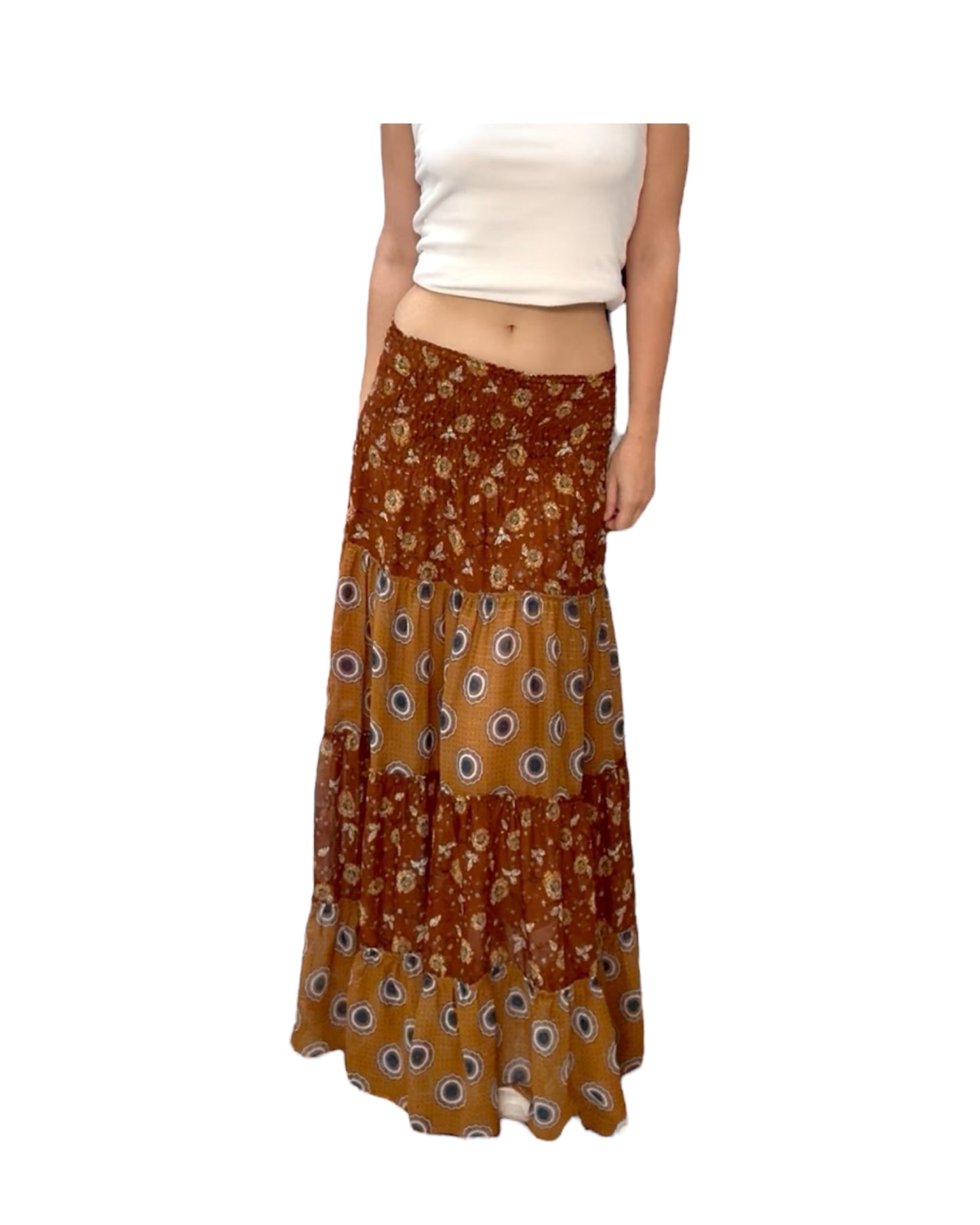 Pre-Loved Brown Scrunchy Dress or Skirt