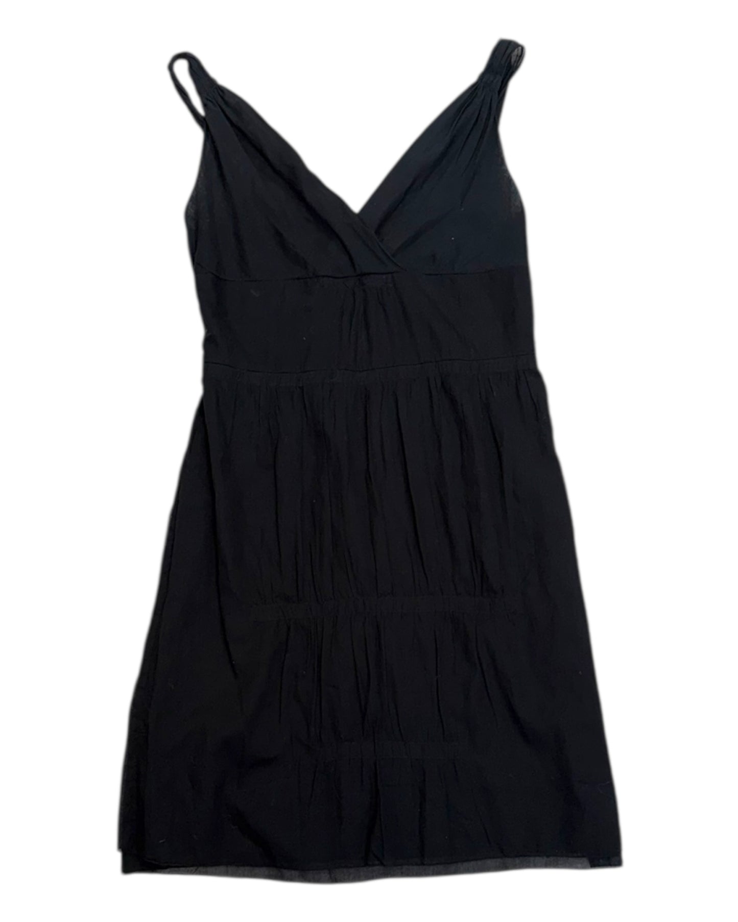 Vintage 2006 Miu Miu Semi-Sheer Mini Black Dress