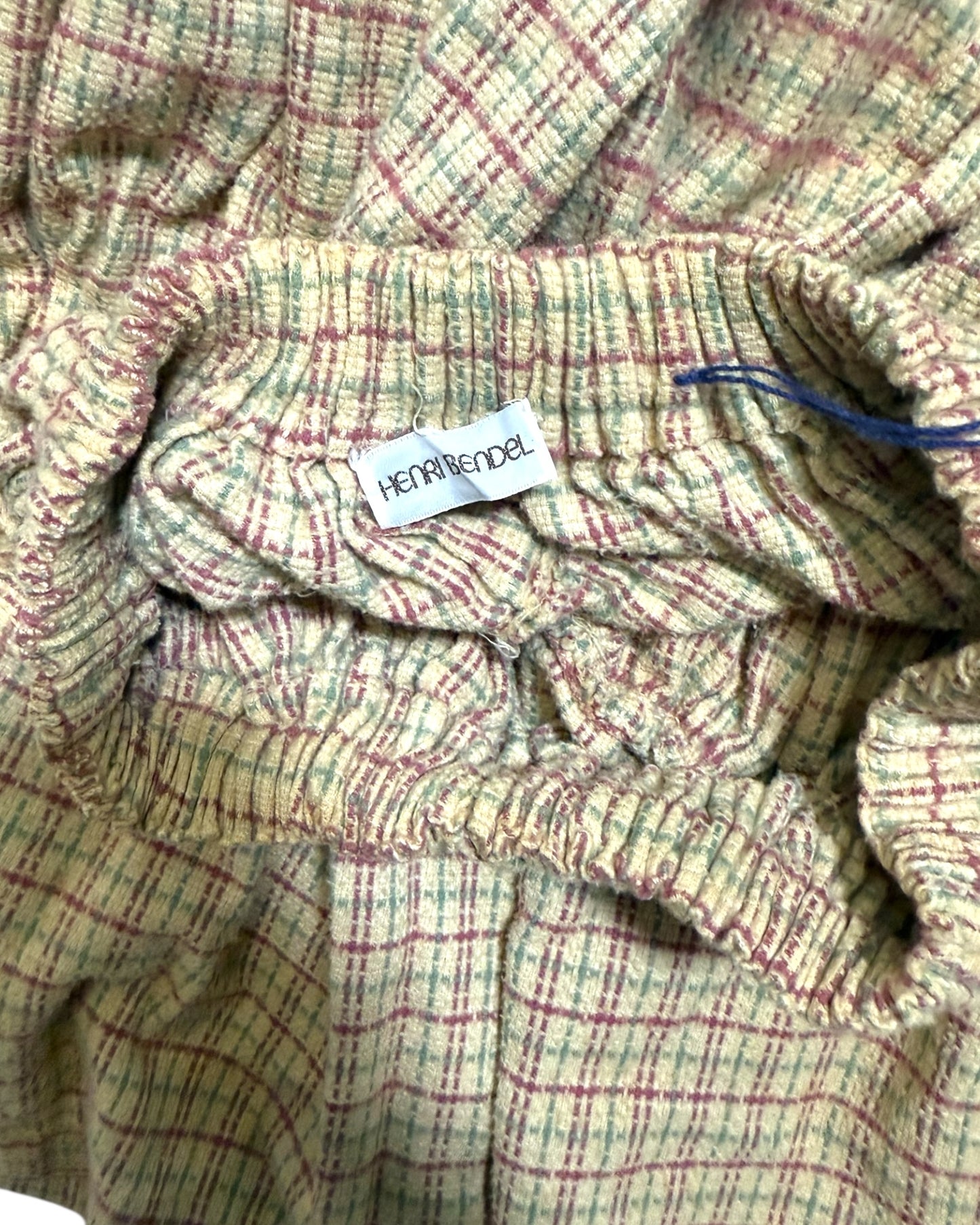 Vintage Henri Bendel Plaid Midi Skirt