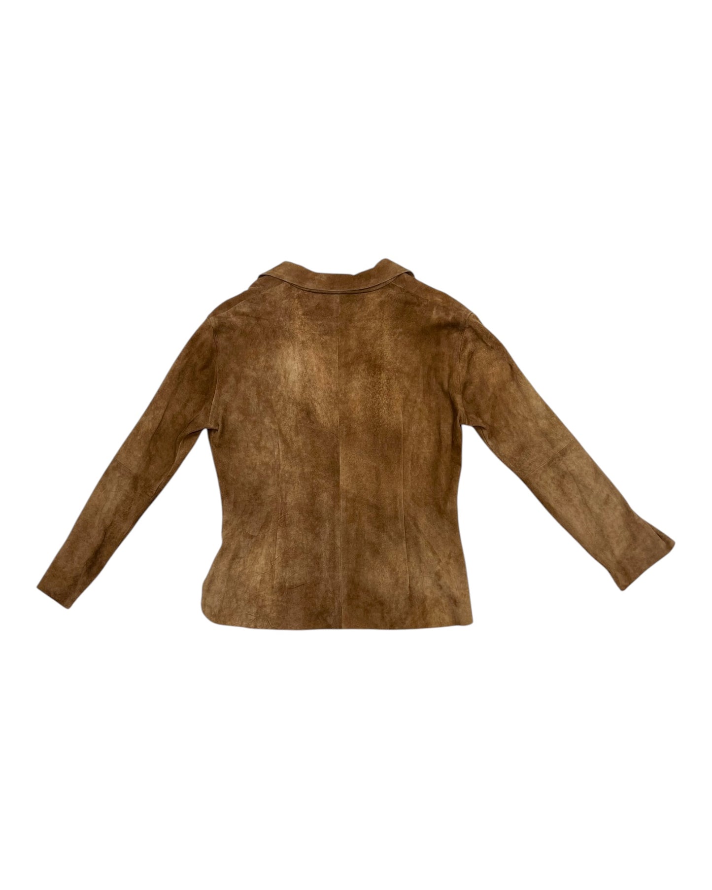 Vintage 1990 Costume National Suede Pullover Polo Top