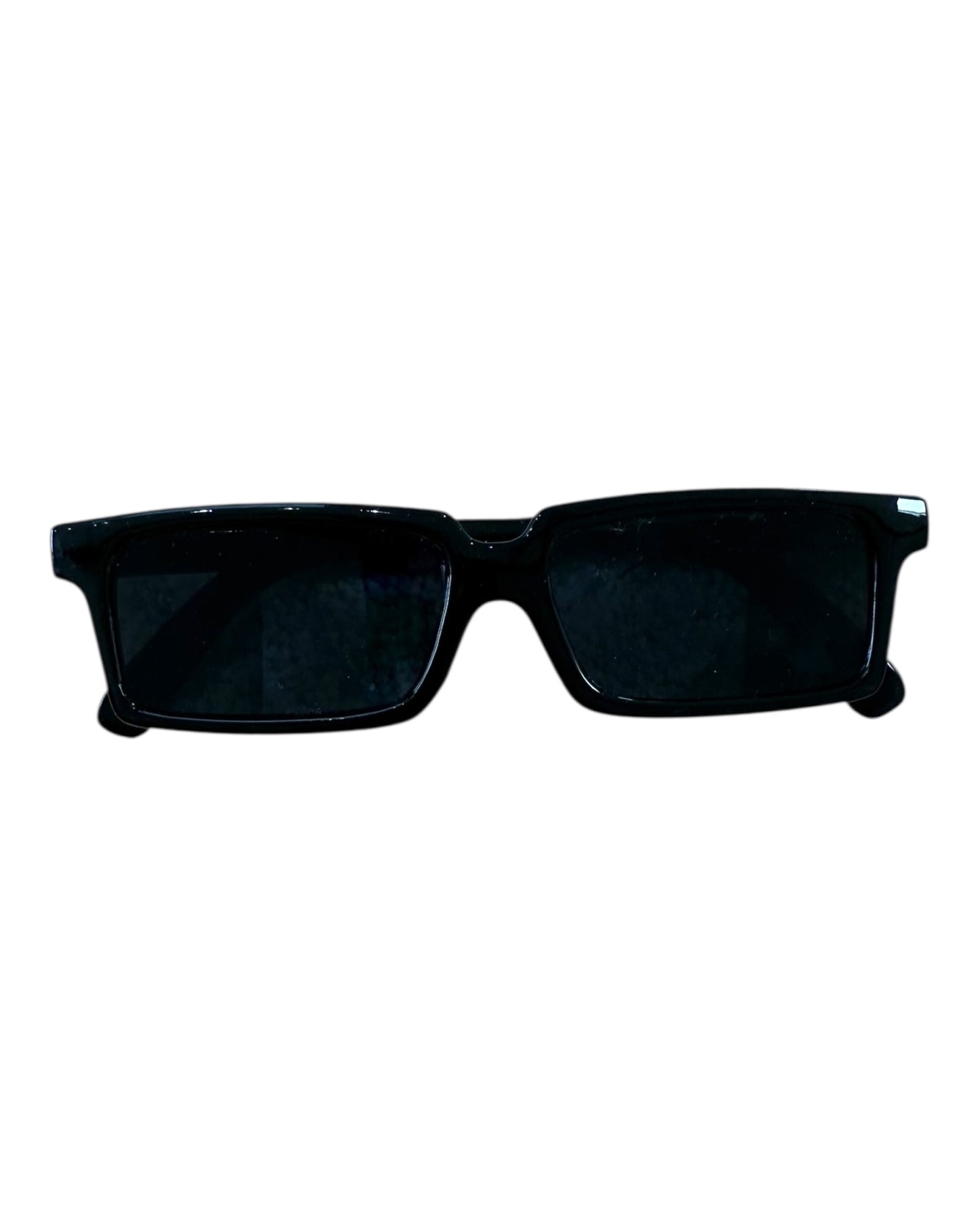 Vintage Black Rectangular Tiny Sunglasses
