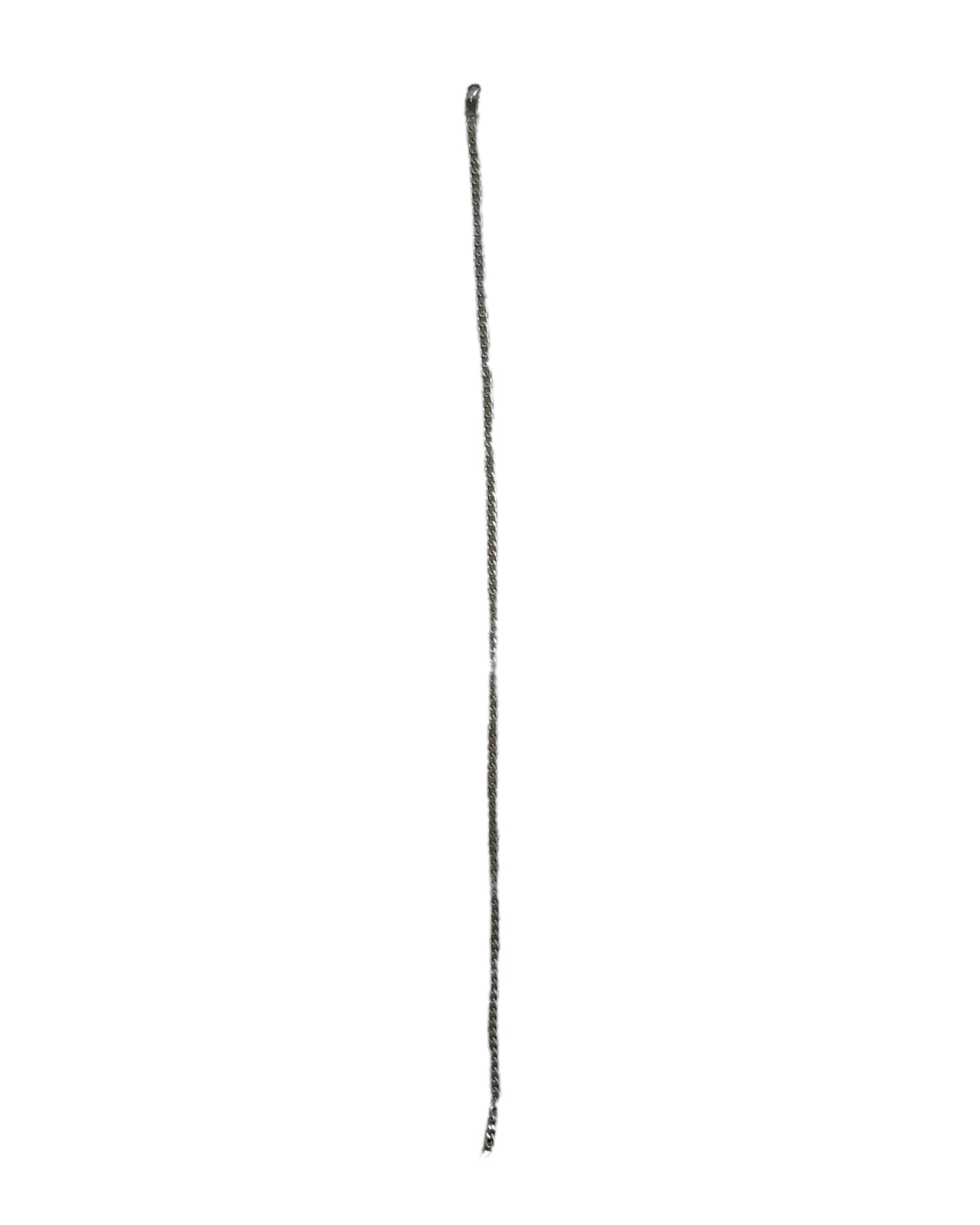 Vintage Skinny Silver Chain Belt