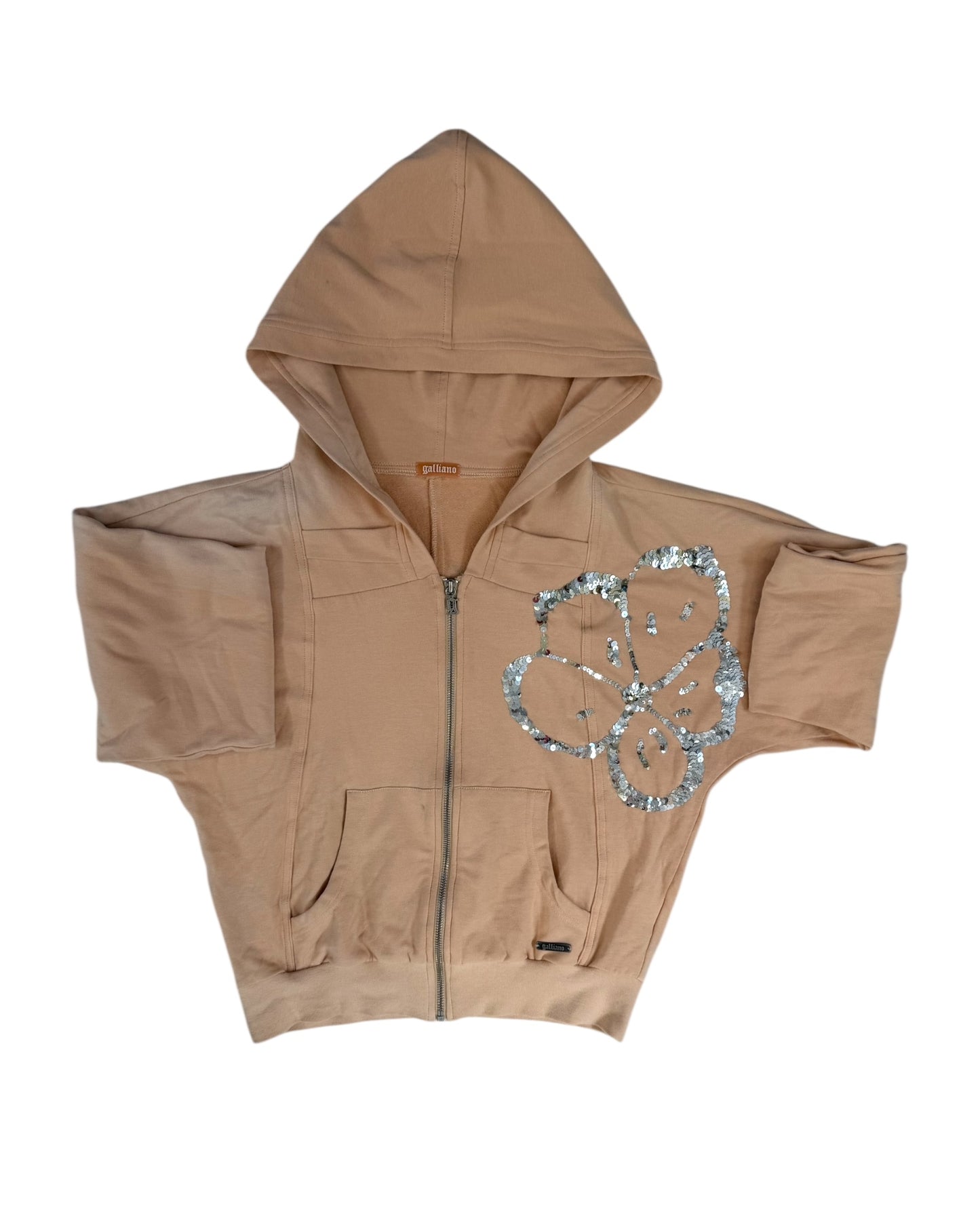Vintage Galliano Embellished Sequin Hoodie