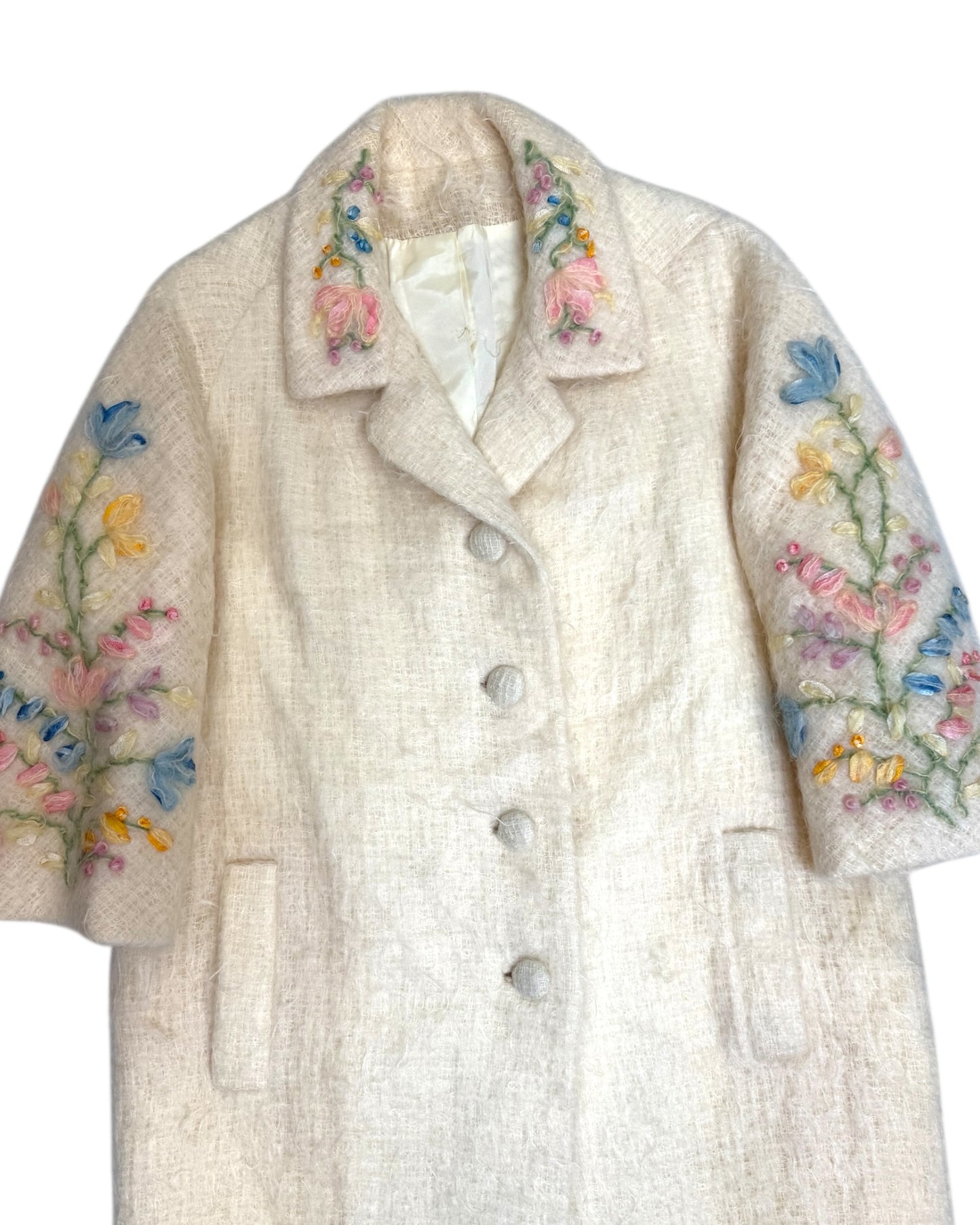 Vintage Floral Long Coat by Arista NY