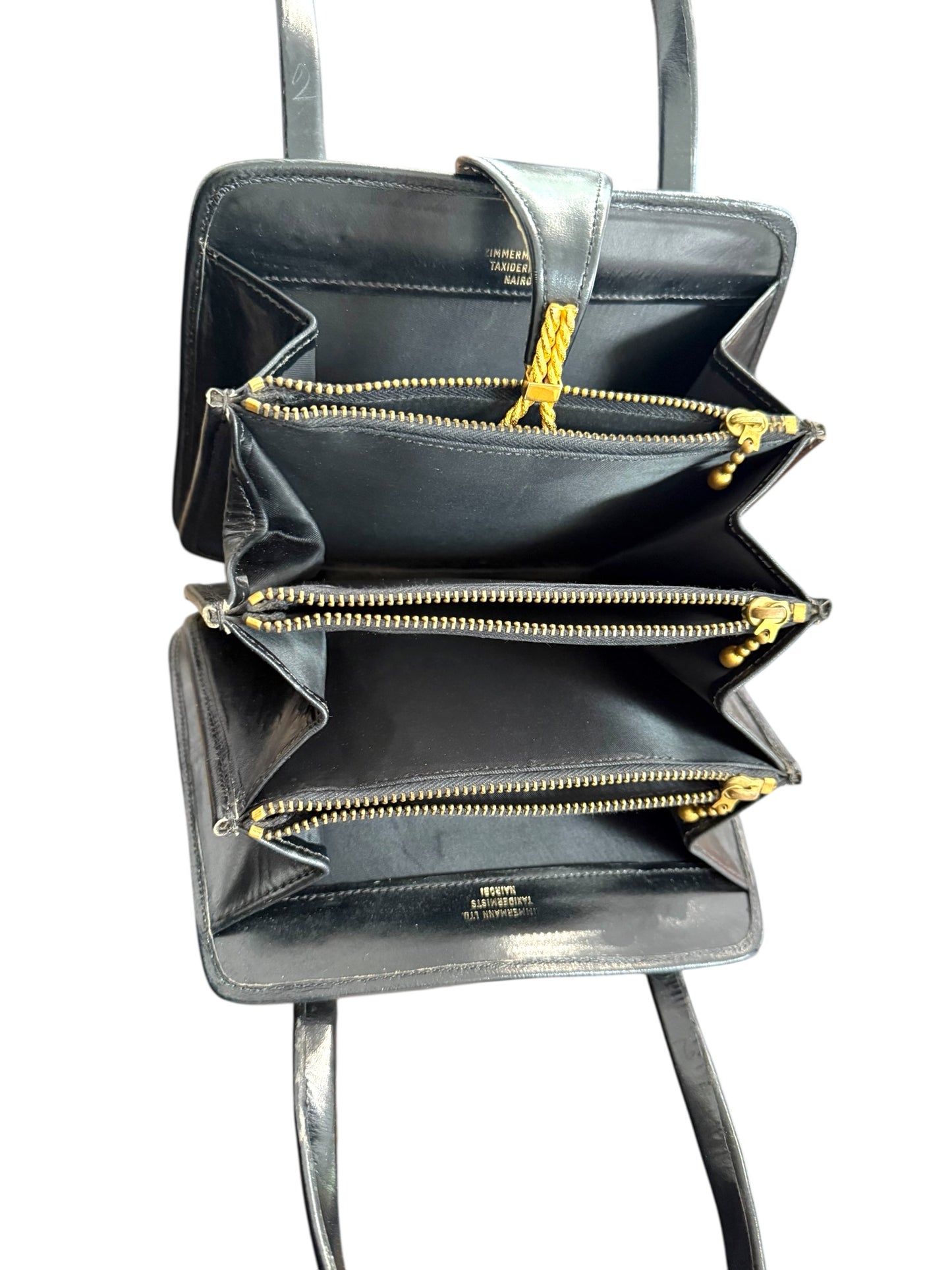 Vintage 1960s Zimmermann Taxidermists Zebra Hide Purse