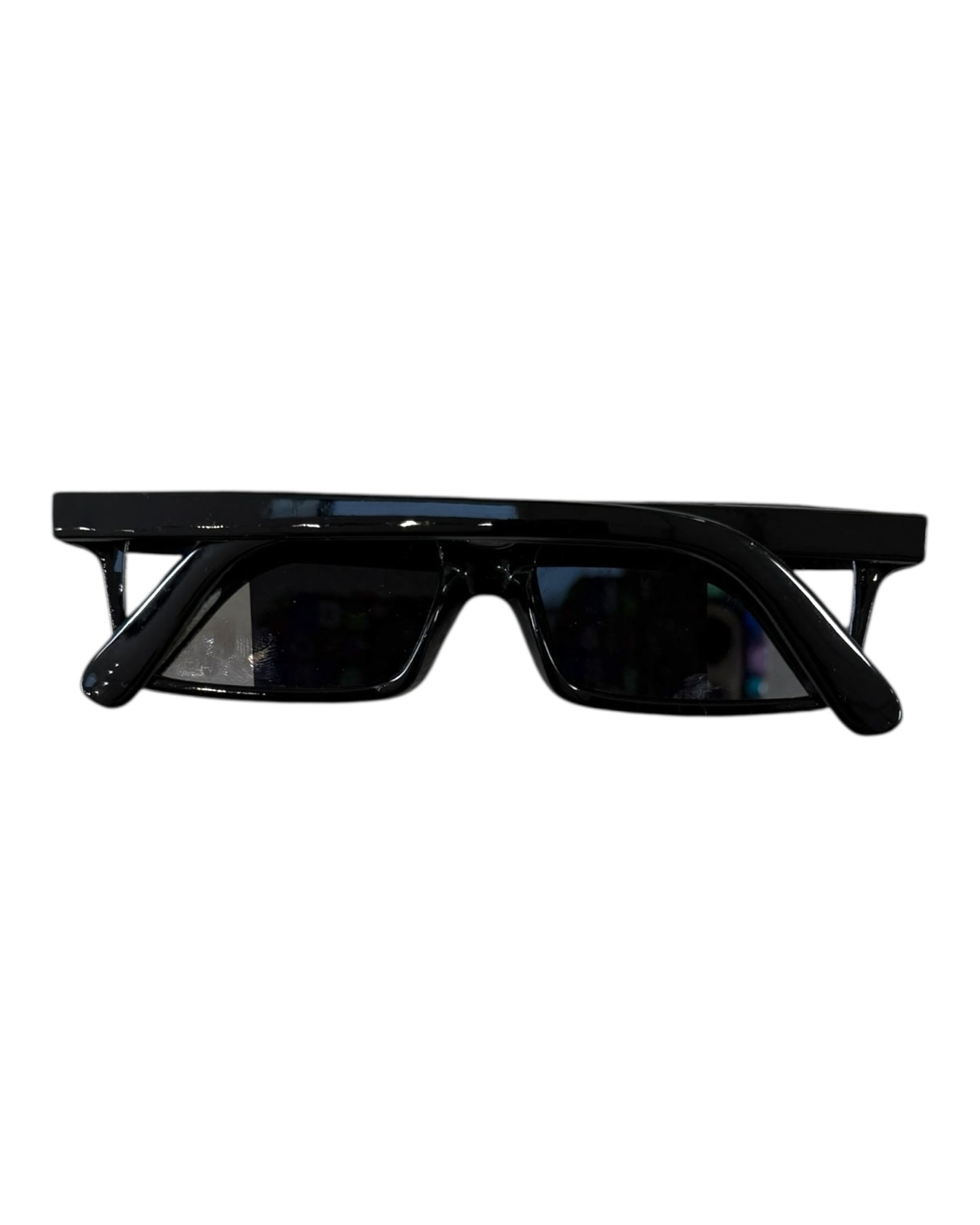 Vintage Black Rectangular Tiny Sunglasses