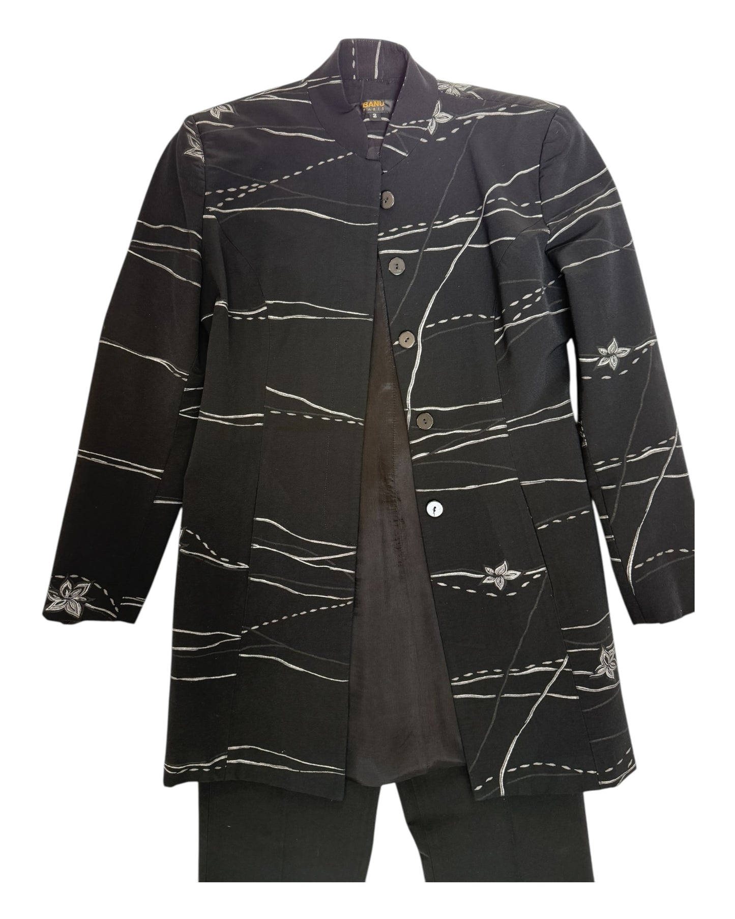 Vintage Black and Grey Jacket and Pants Set