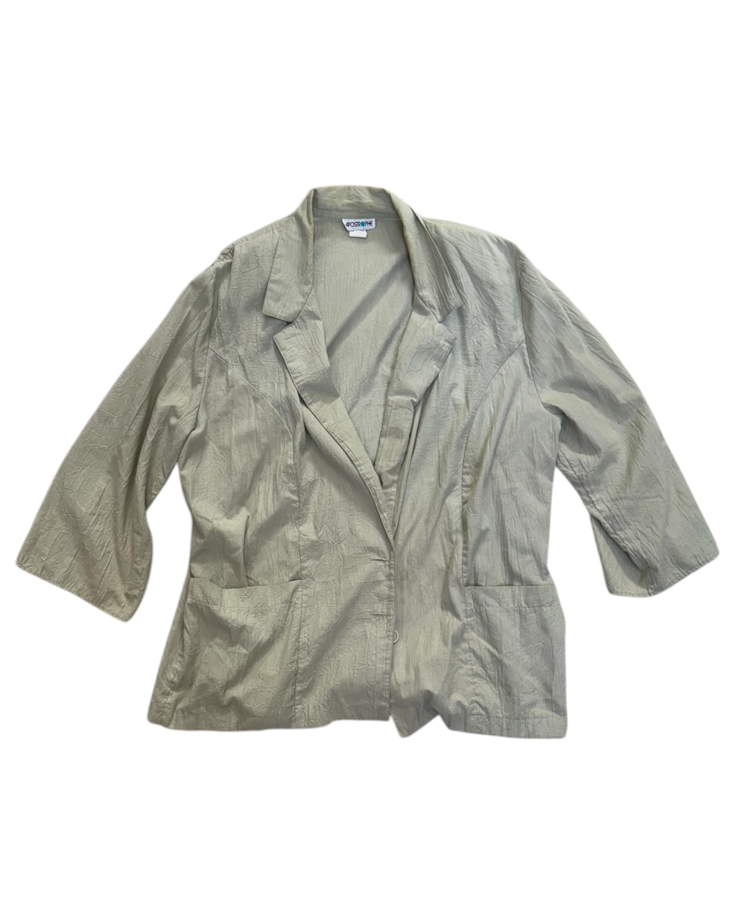 Vintage Oversized Sage Green Light Jacket