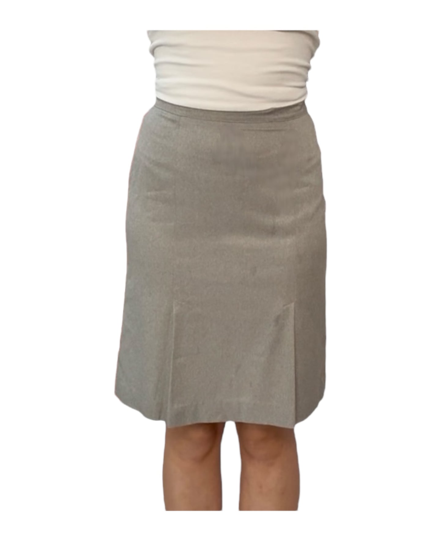 Vintage Grey Pencil Skirt