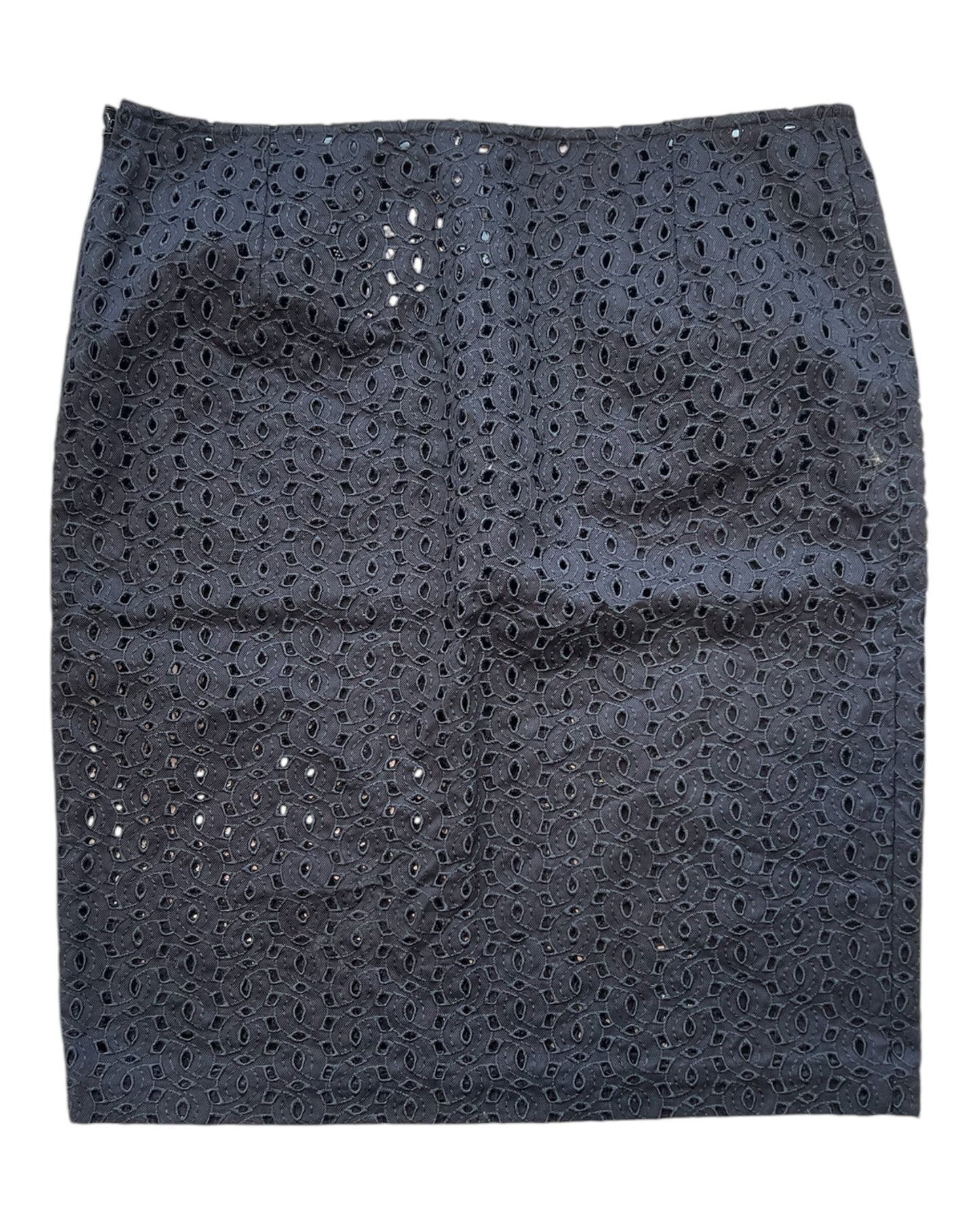 Vintage 2002 Gianni Versace Black Eyelet Skirt