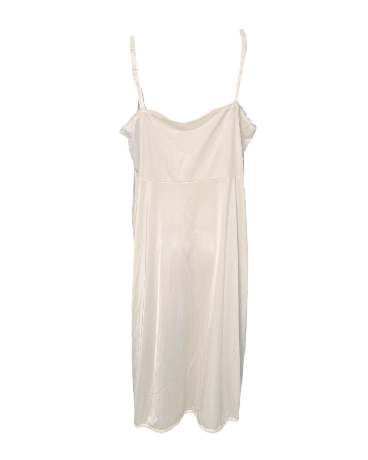 Vintage Lace-Trimmed Sheer Slip Dresses