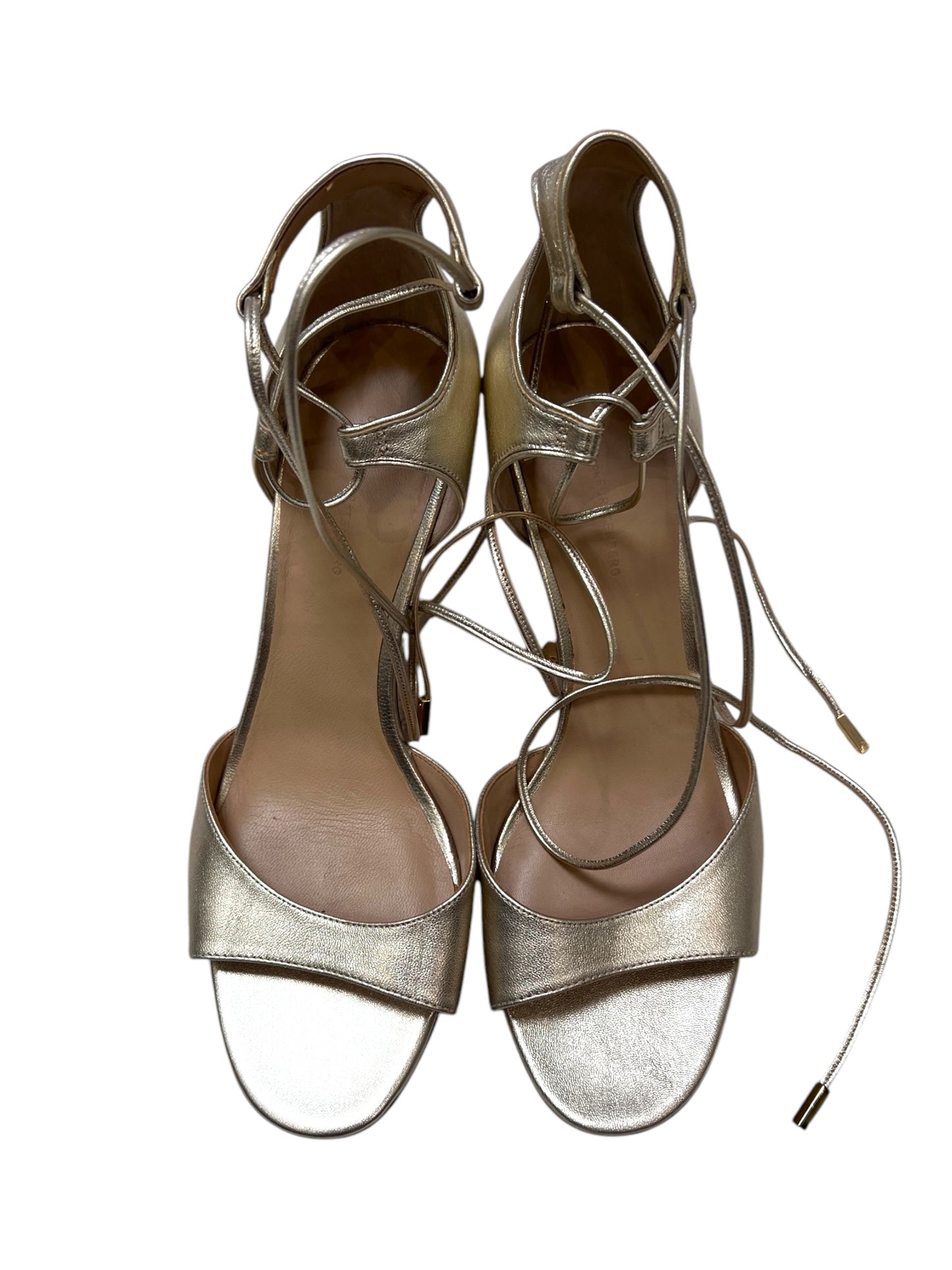 Pre-Loved Diane Von Furstenberg Gold Strappy Heels