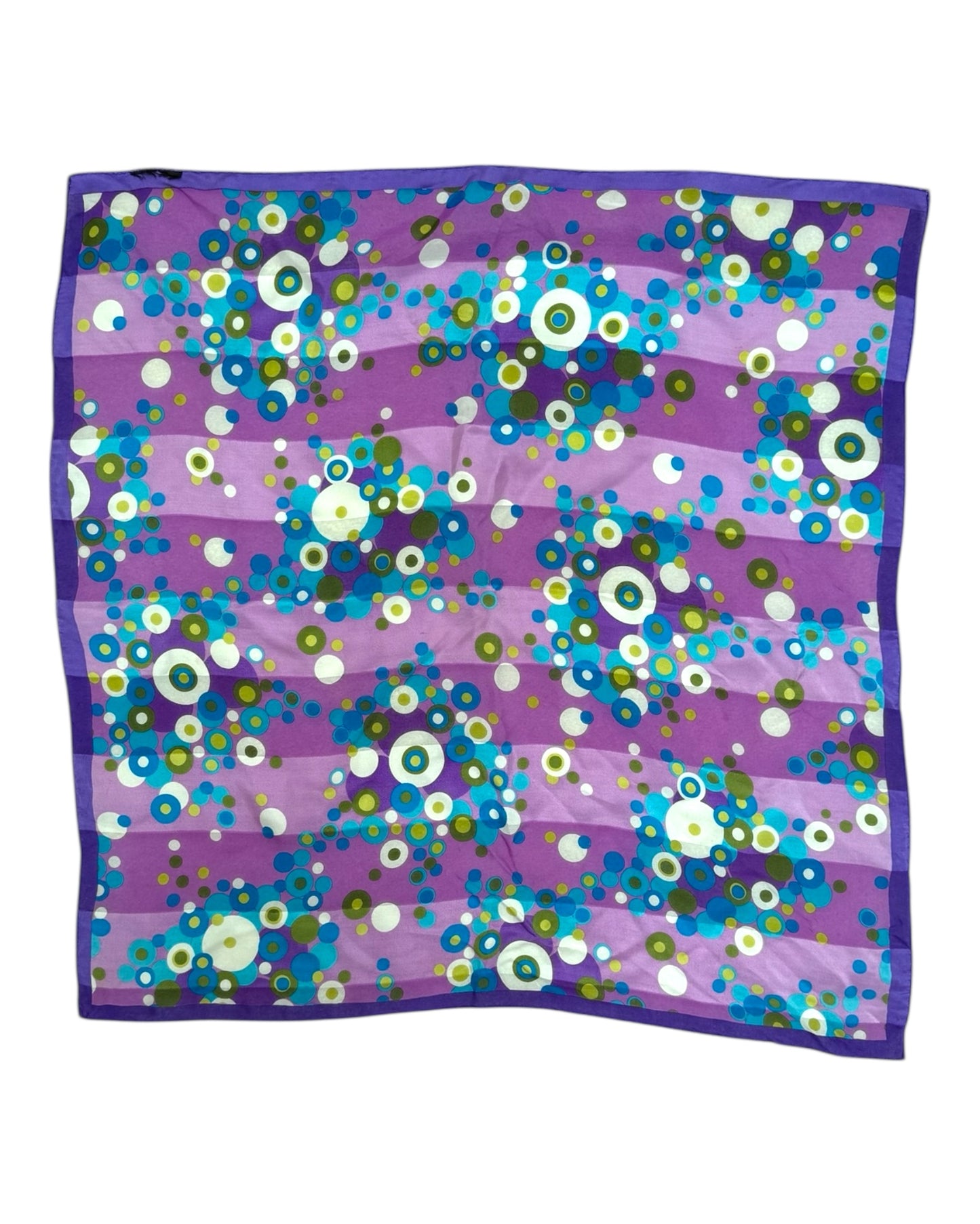 Vintage Purple, Blue and Green Scarf