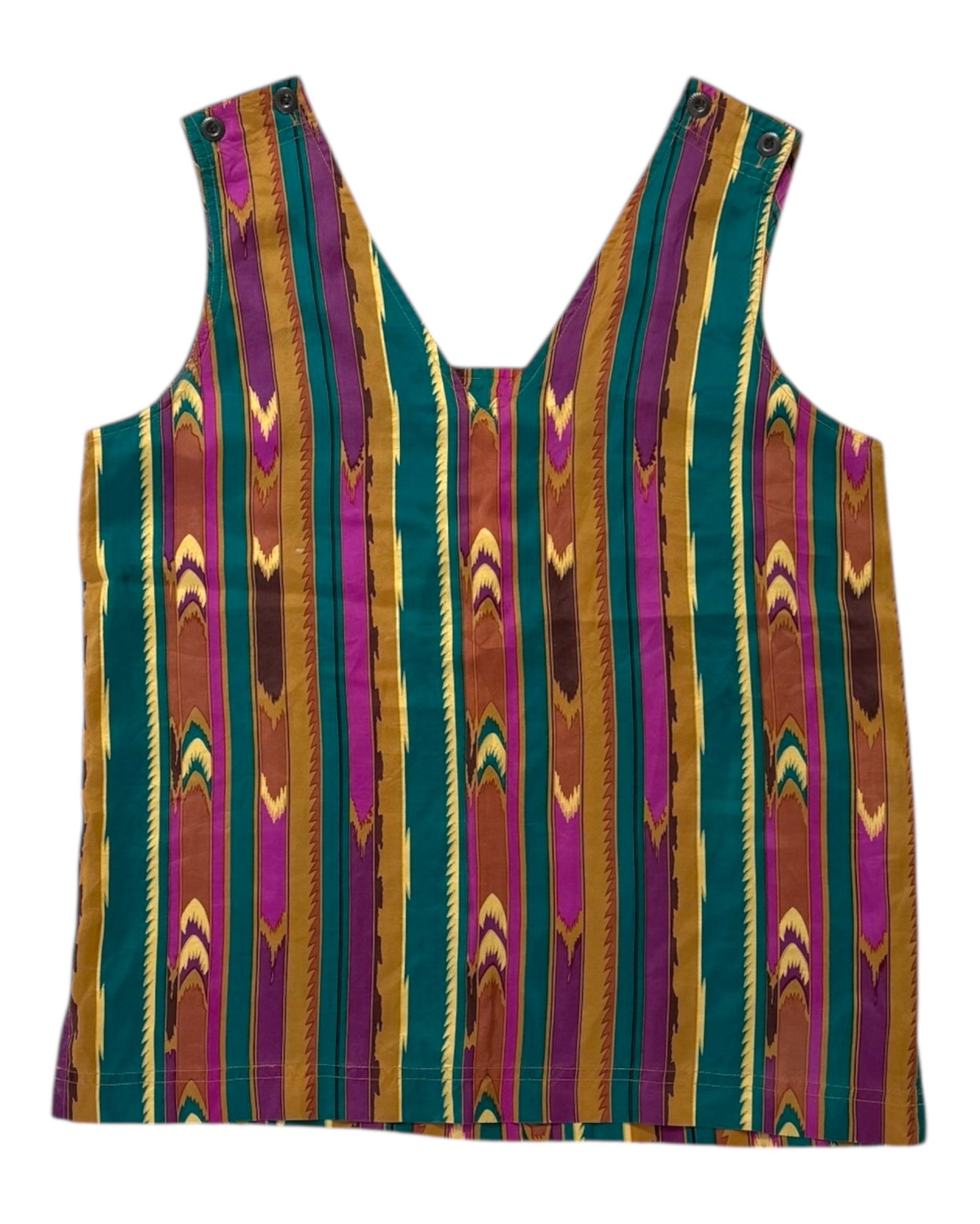 Vintage Multicolor Diane Gilman Silk Blouse
