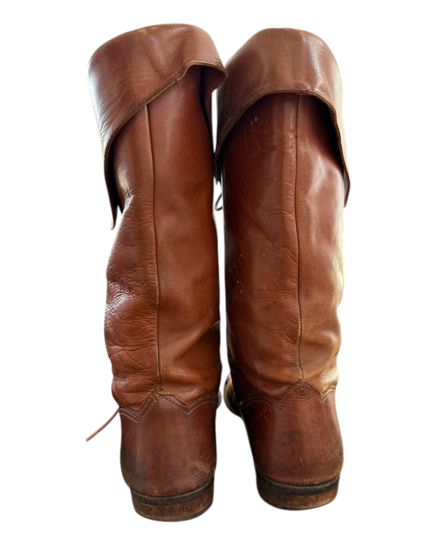 Vintage Brown Leather Boots