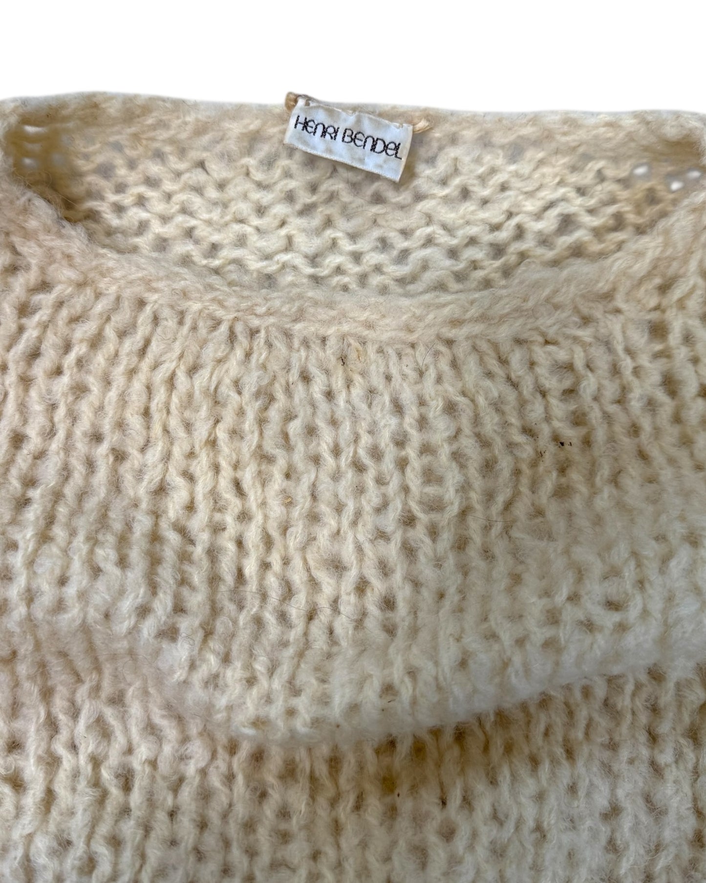 Vintage Henri Bendel Ecru Knit Sweater