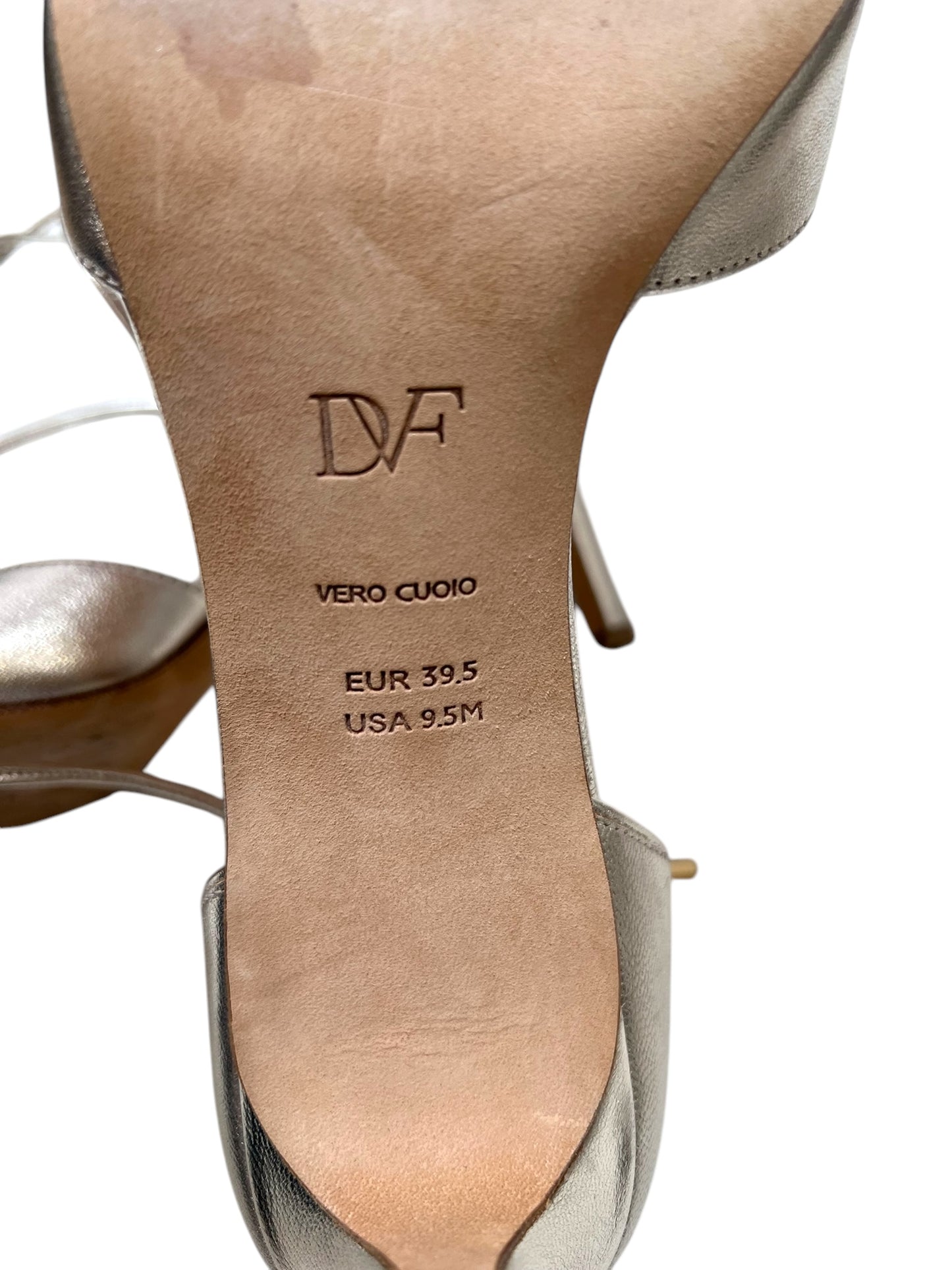 Pre-Loved Diane Von Furstenberg Gold Strappy Heels