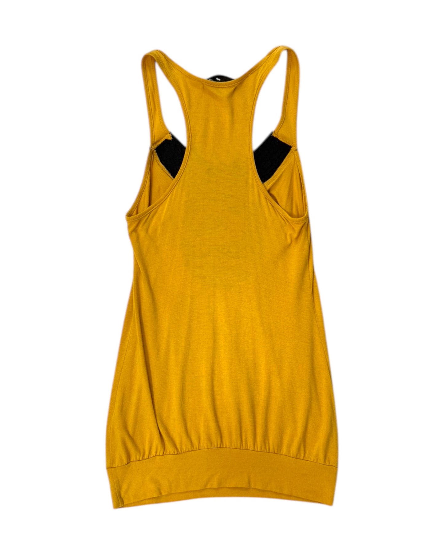 Vintage Yellow Beaded Tunic Top
