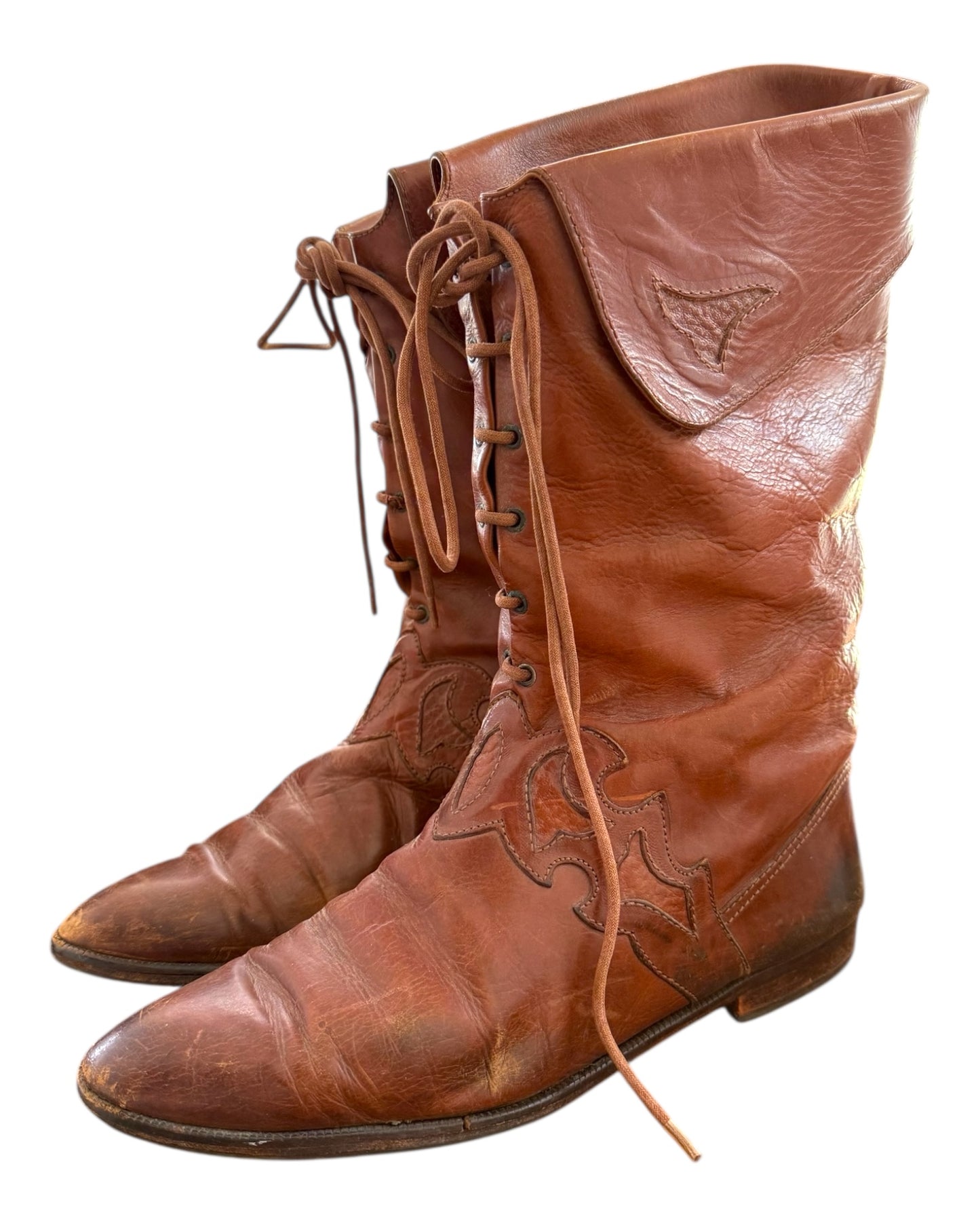 Vintage Brown Leather Boots