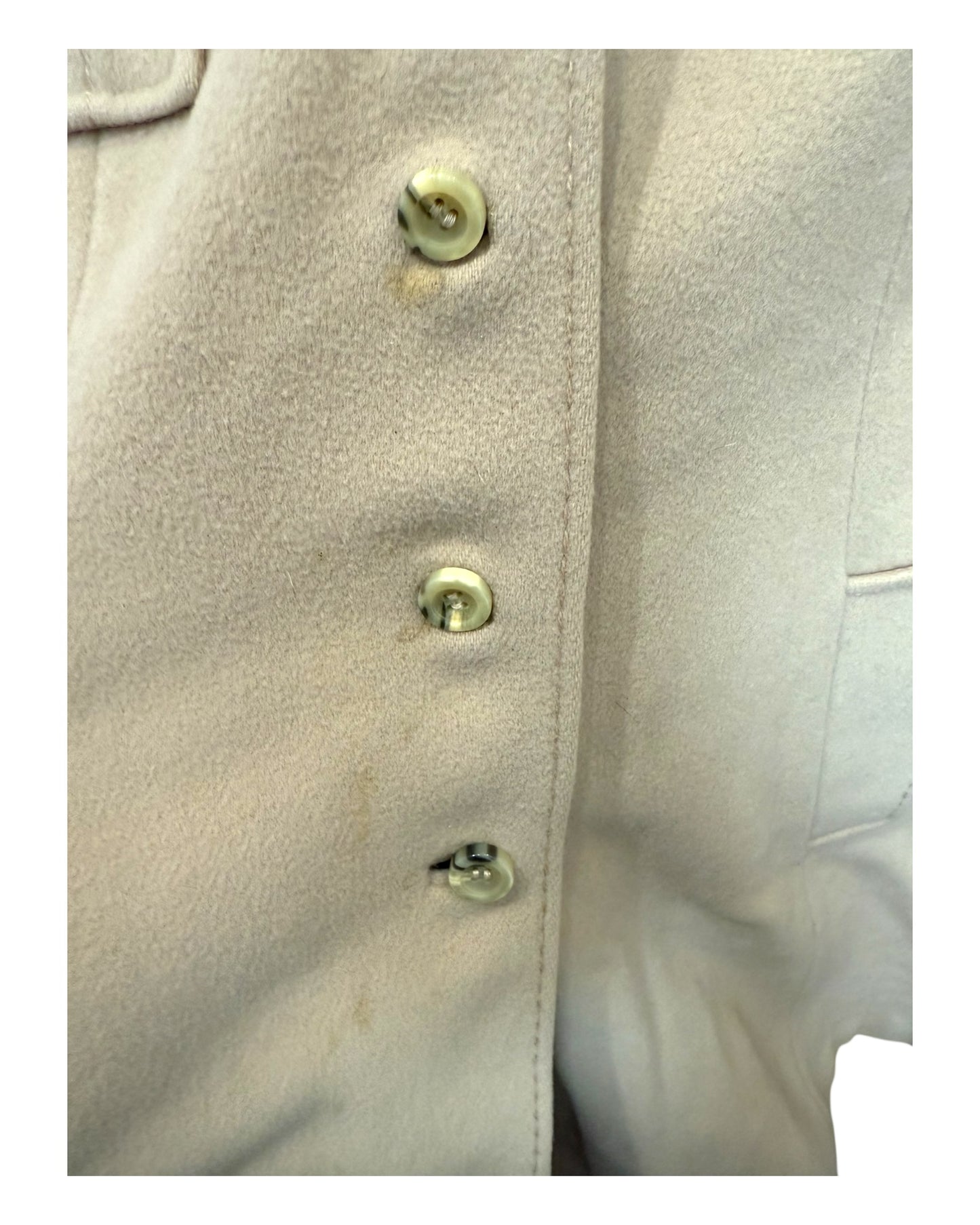 Vintage Domino NY Fur Trim Trench Coat