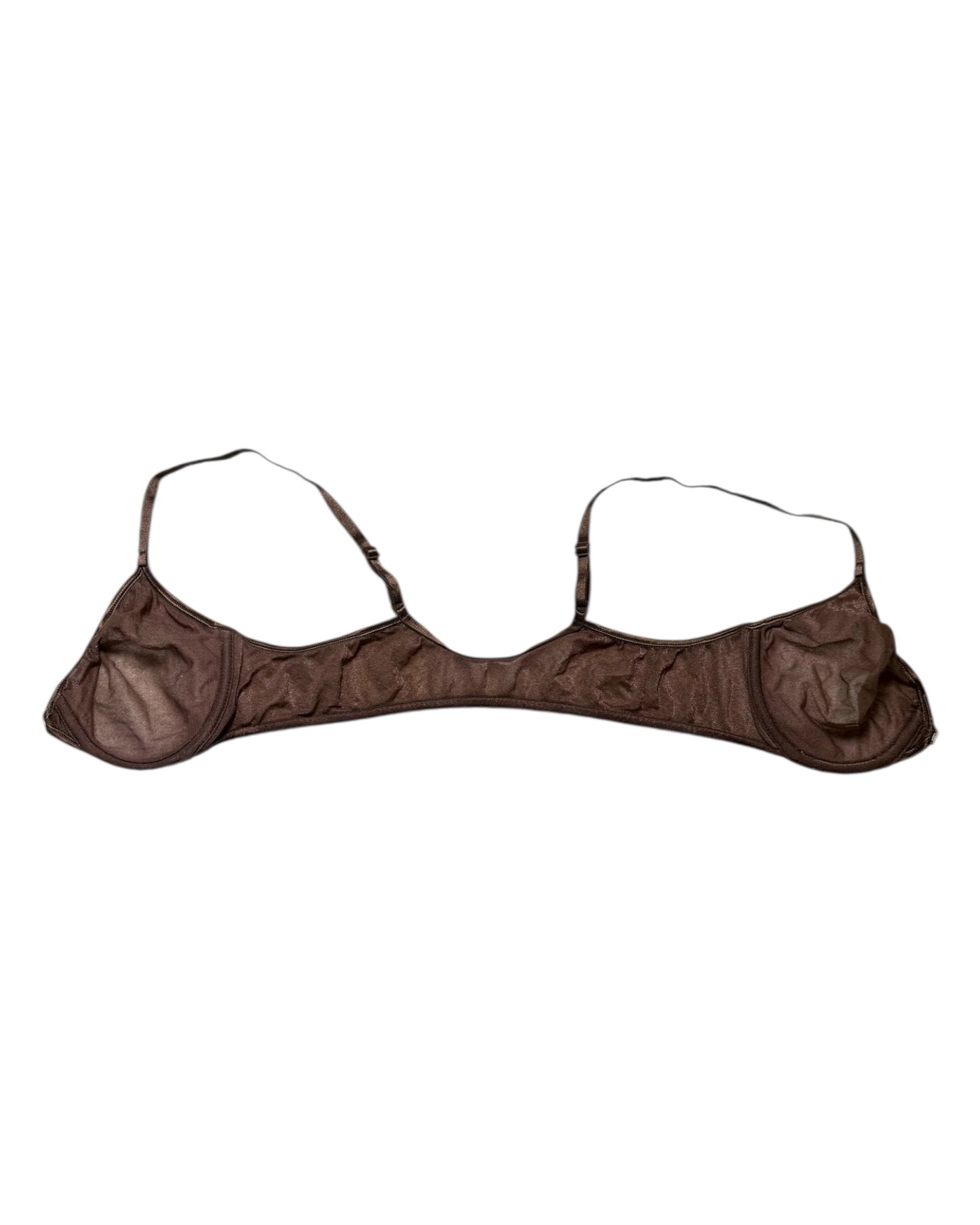 Vintage Brown Sheer Bralette