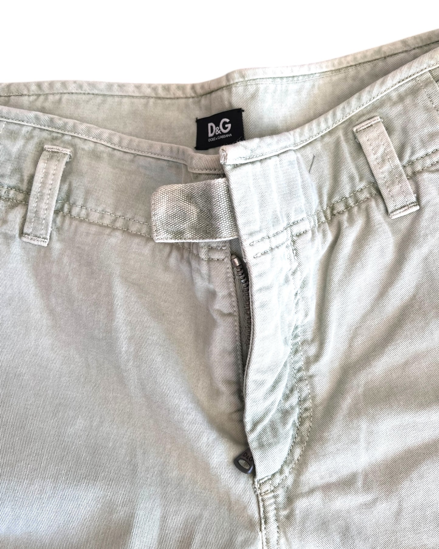Vintage D&G Mint Green Wide-Leg Pants
