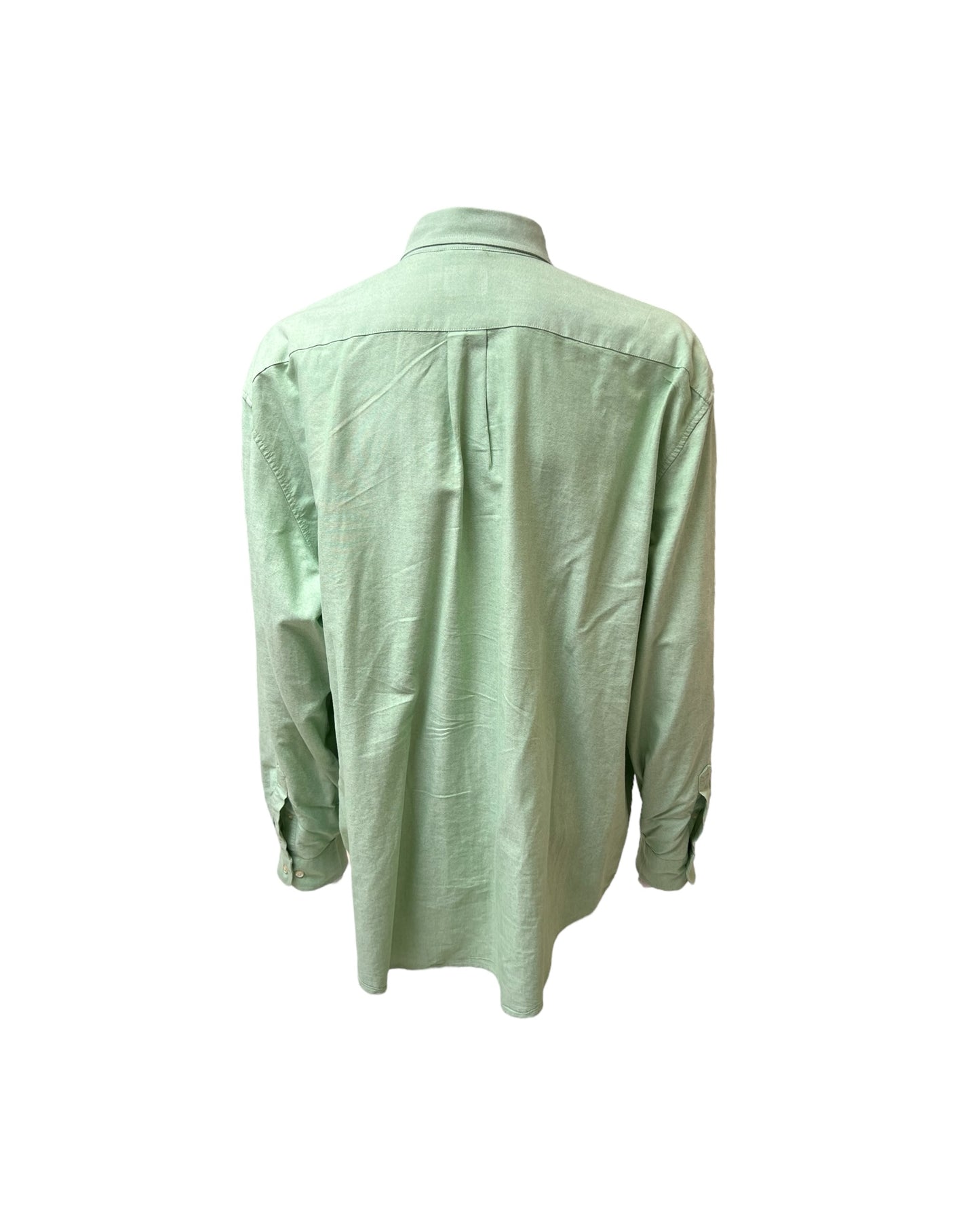 Vintage Light Green Button-Up Top