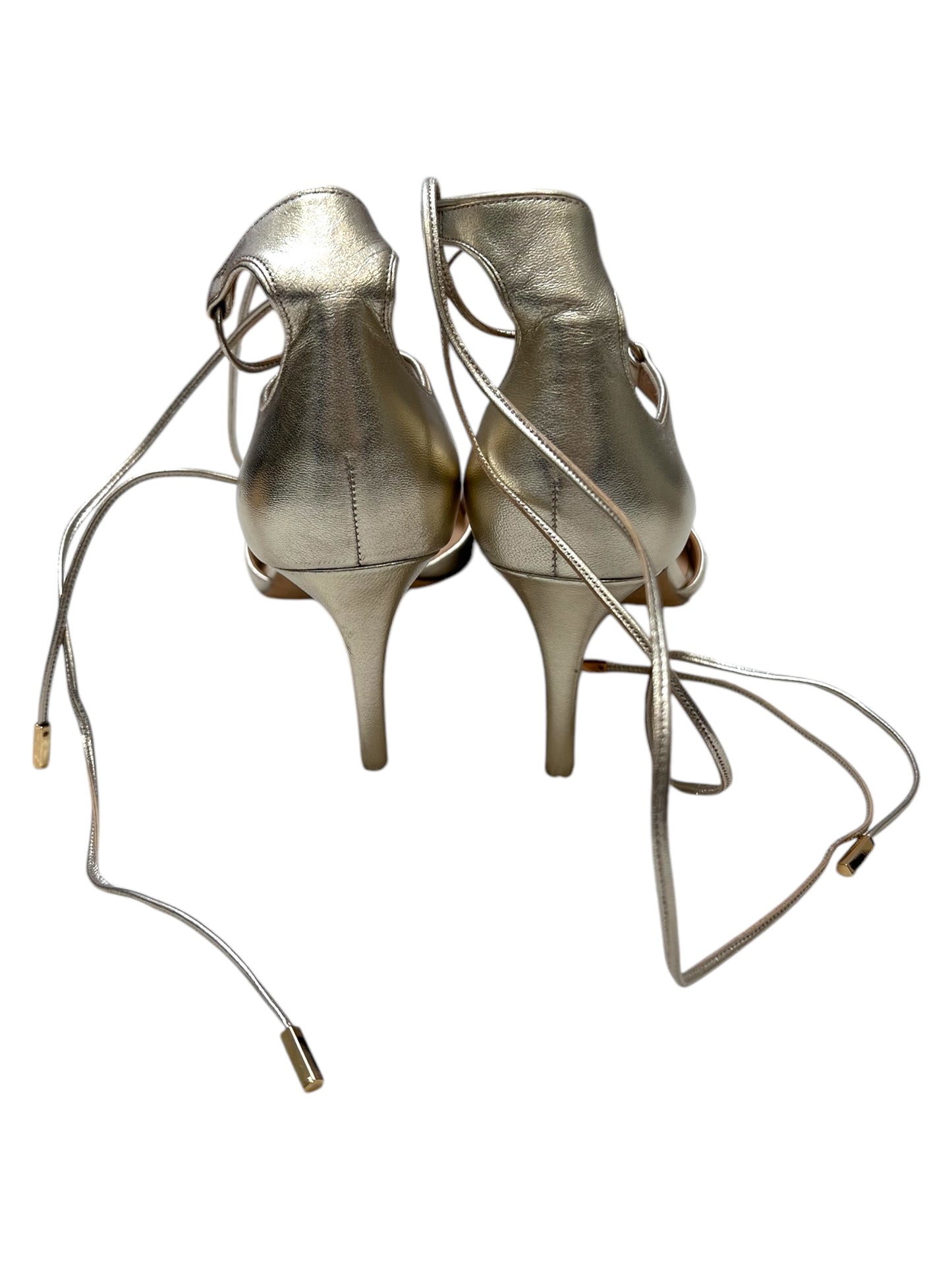 Pre-Loved Diane Von Furstenberg Gold Strappy Heels