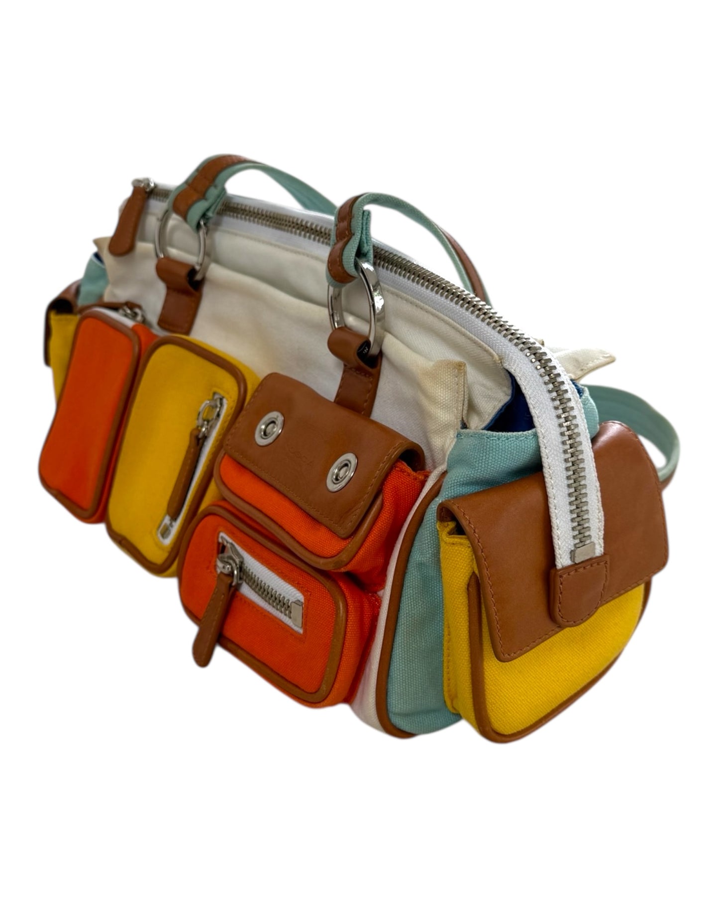 Vintage Tosca Blu Many Pockets Bag