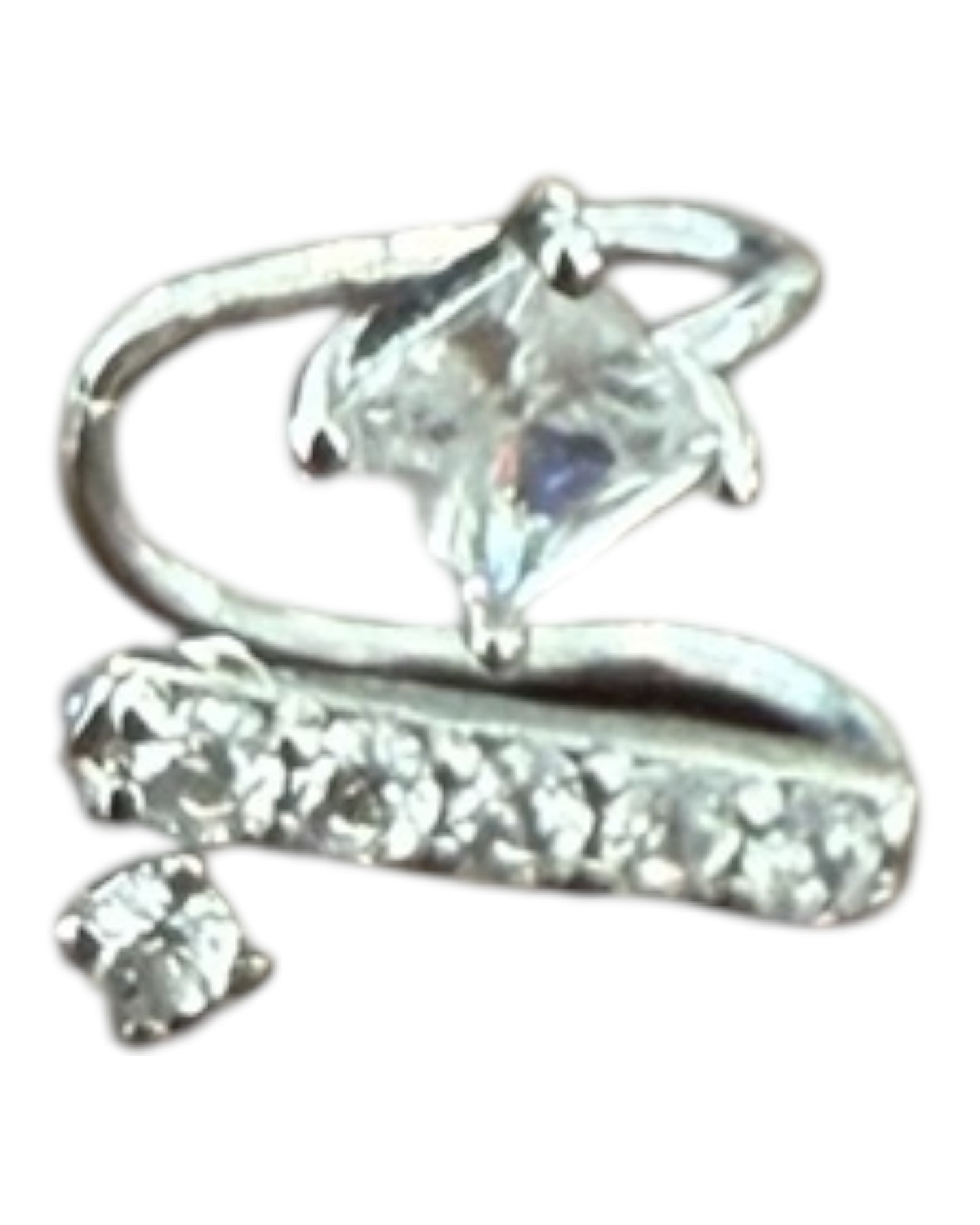 Pre-Loved Silver Ear Cuffs - all worn by Glenn Close in "Back in Action" 2025