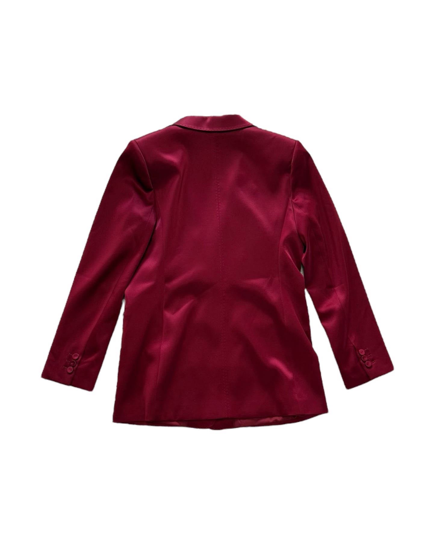 2018 Lafayette 148 Red Three-Piece Silk Suit worn by Glenn Close on the cover of The Hollywood Reporter