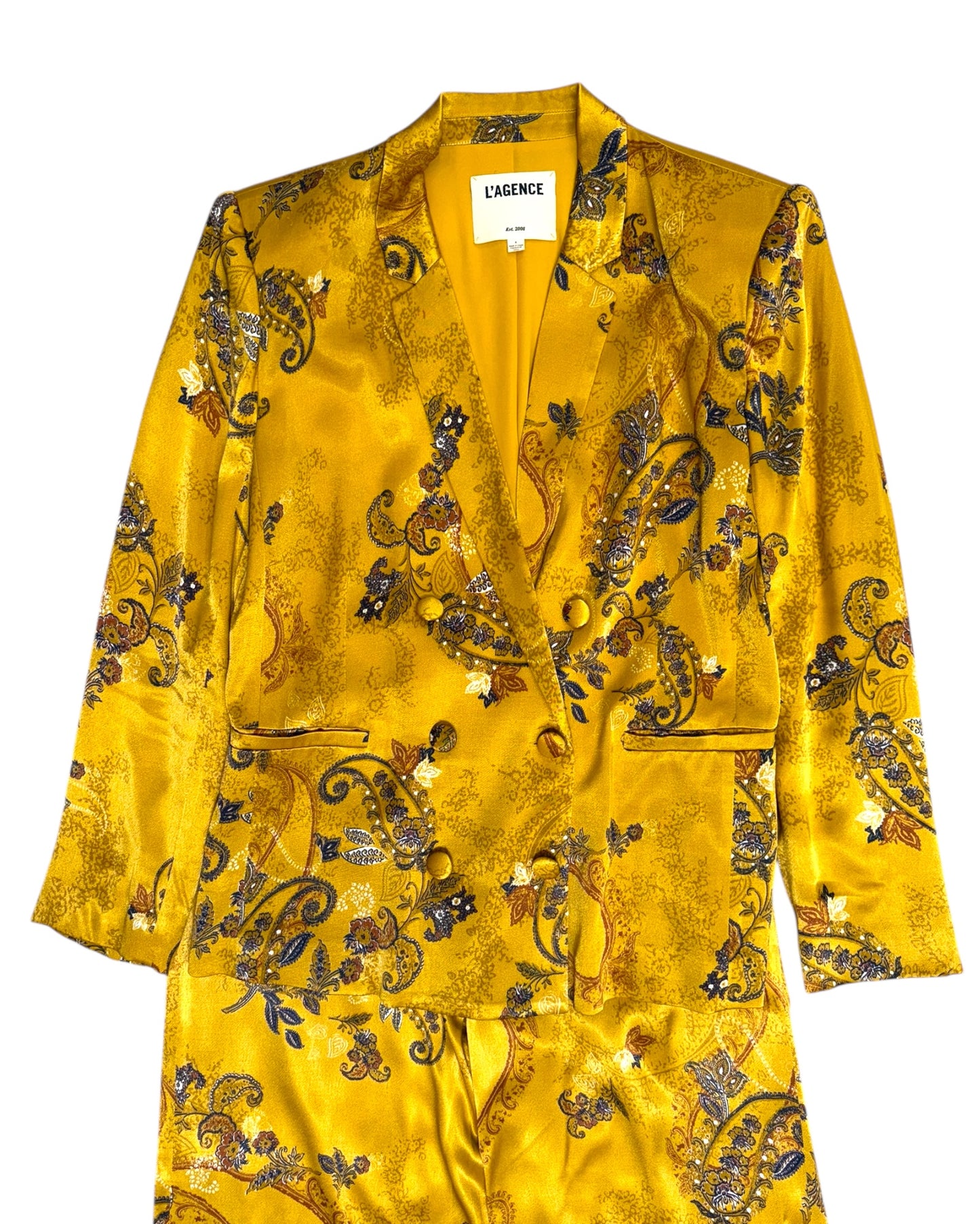 Pre-Loved L'Agence Golden Paisley Pant Suit