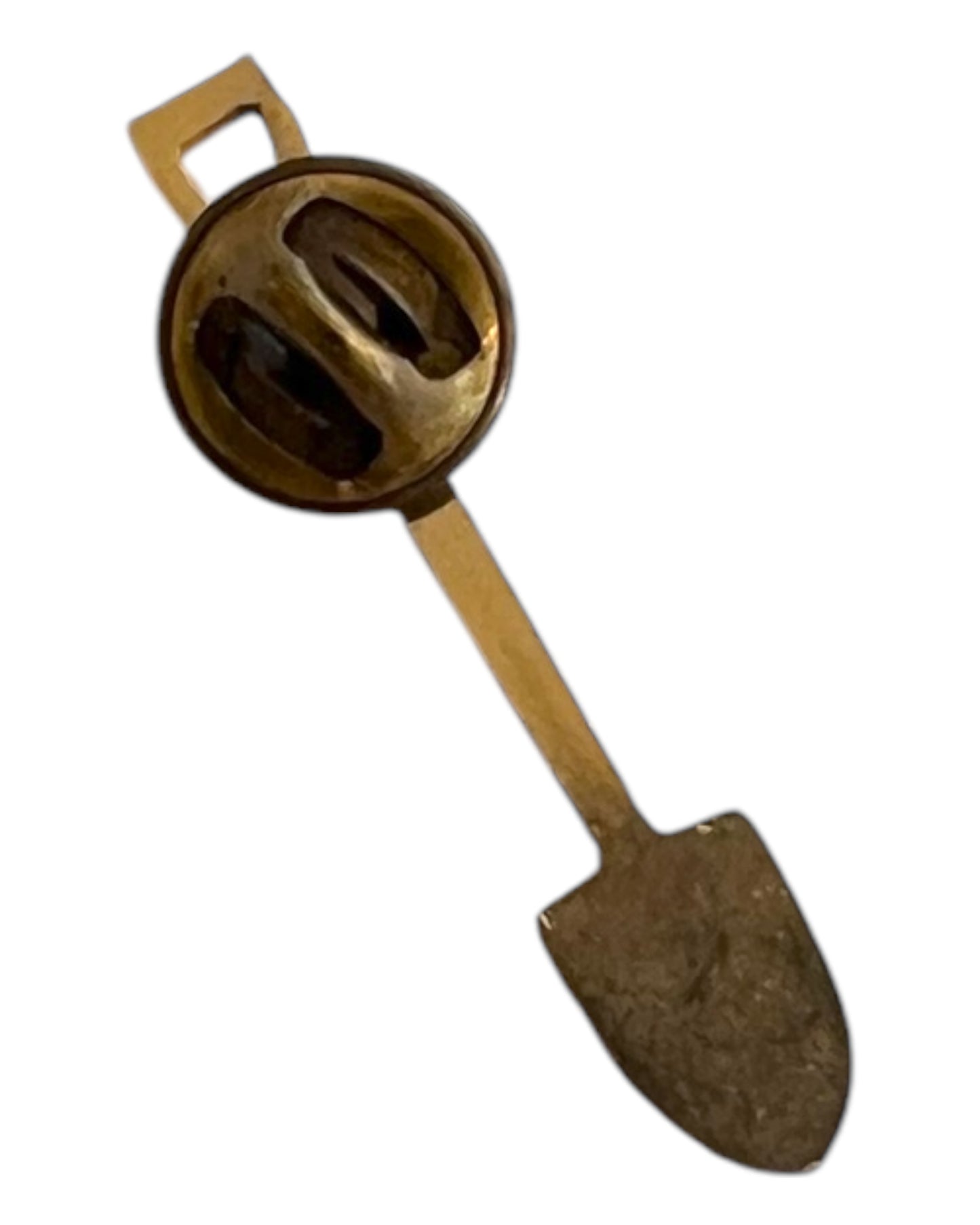 Vintage Gold Shovel Pin