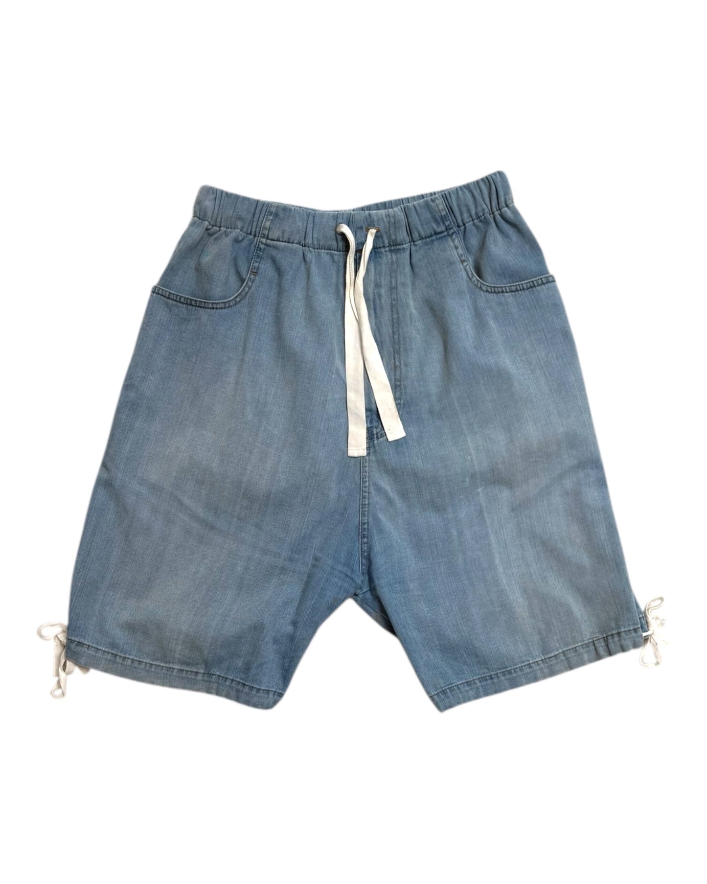 Vintage Gucci Denim Drawstring Shorts