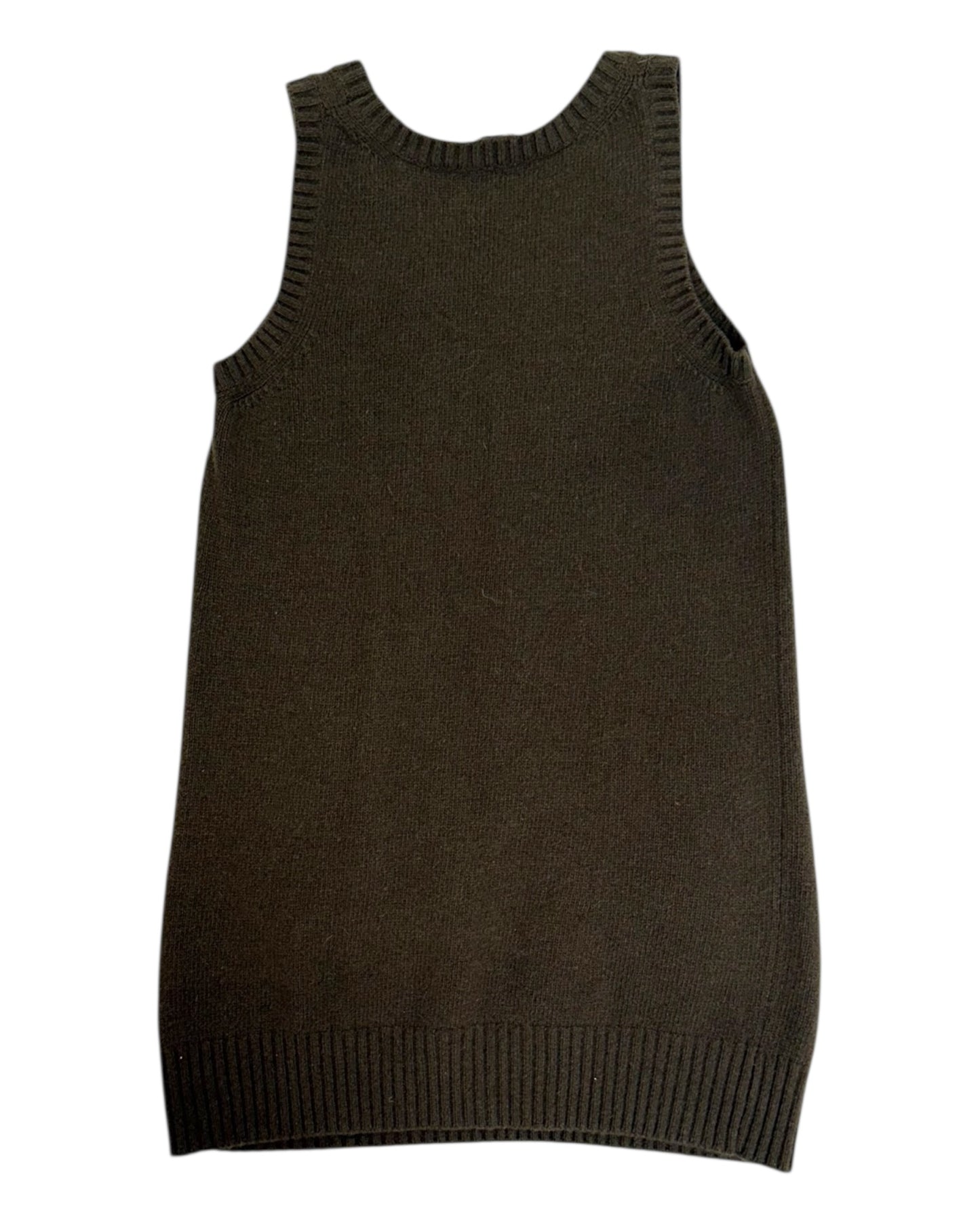 Pre-Loved Chloé Olive Green Knit Tank Top