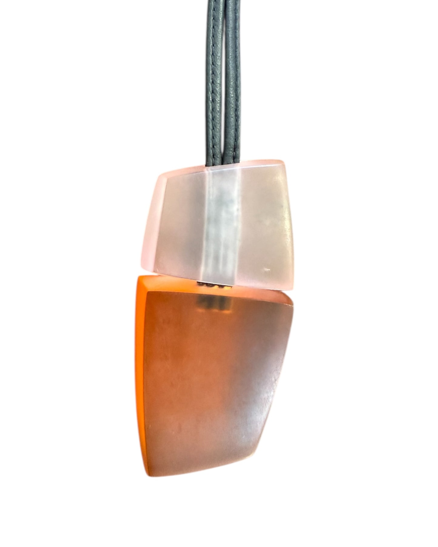Pre-Loved Monies Orange Pendant Necklace